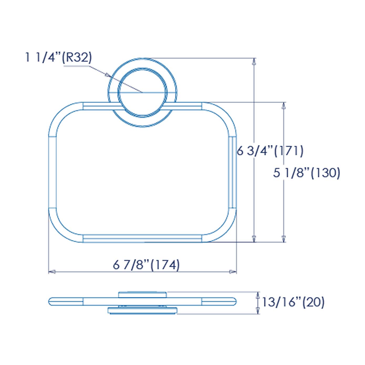Croydex Stick-n-Lock Towel Rail