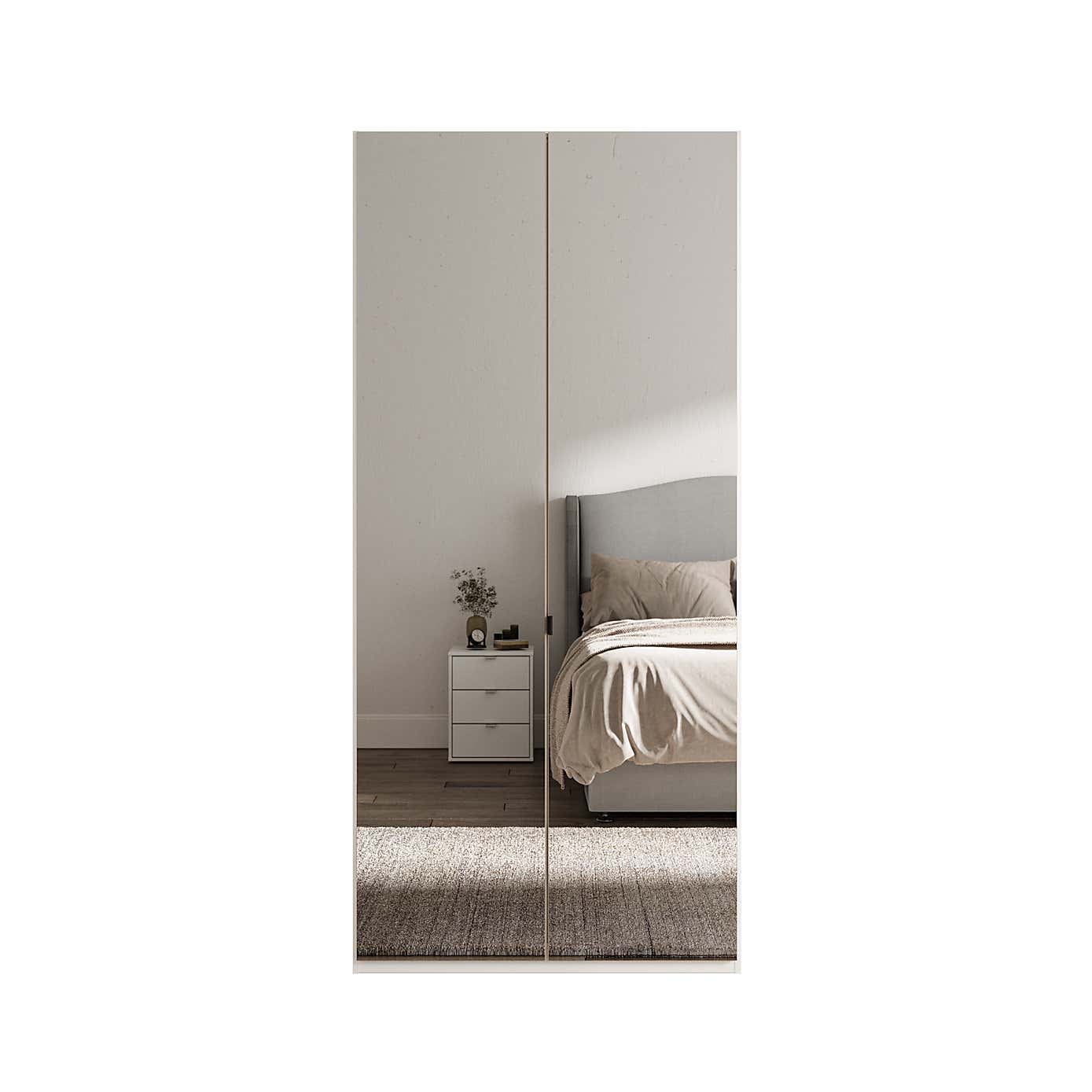 Wiemann Kahla 2 Door Mirrored Wardrobe