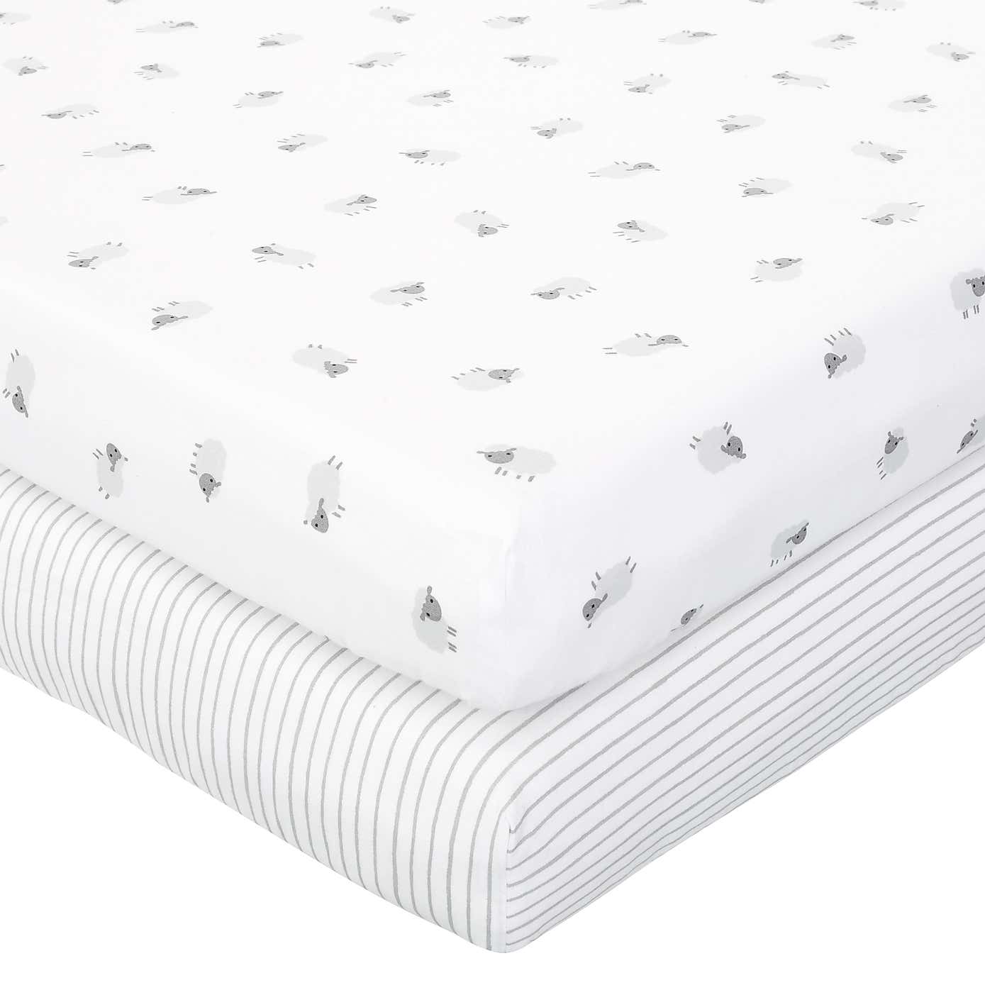 Counting Sheep Pack of 2 Fitted Sheets