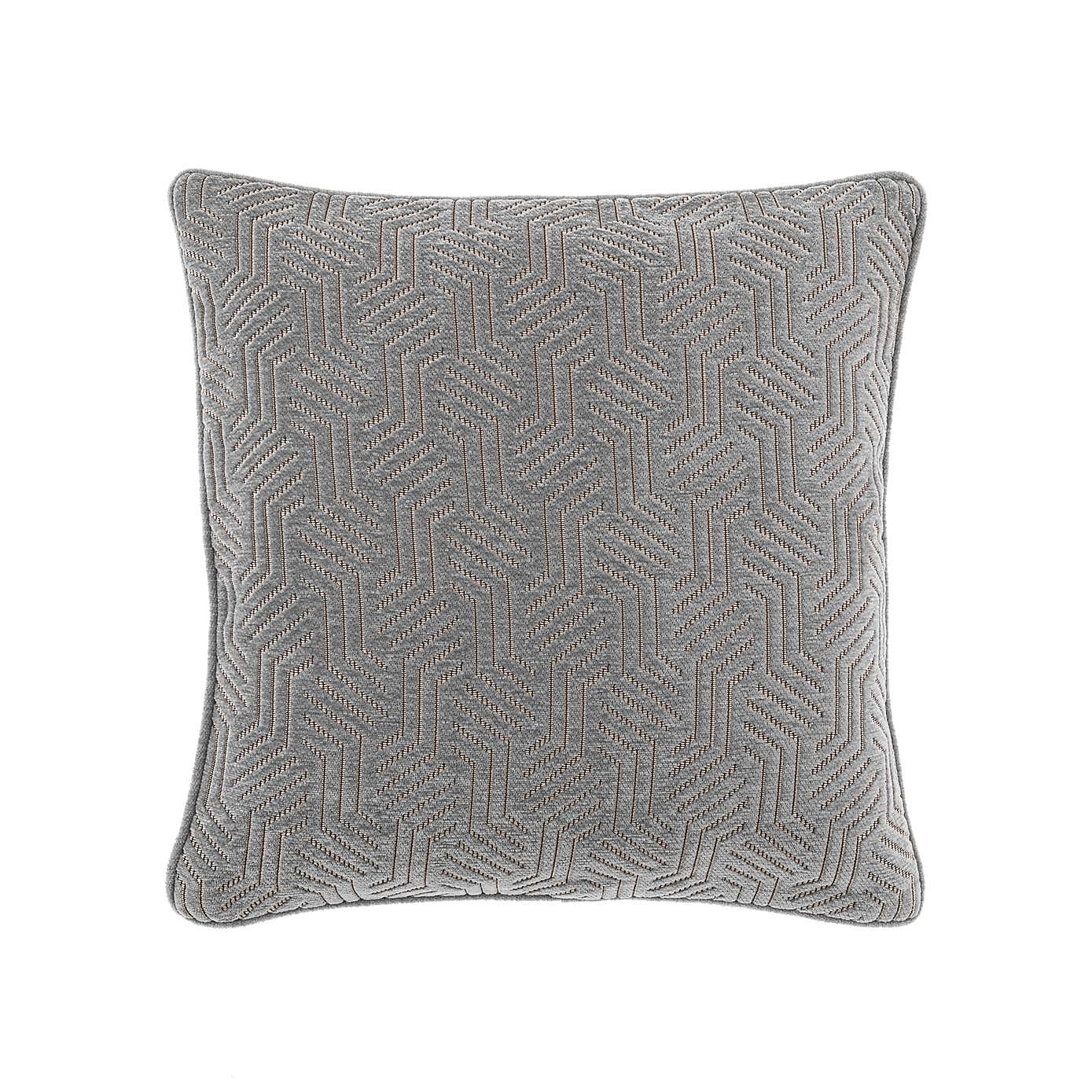 Abstract Chenille Dove Grey Cushion