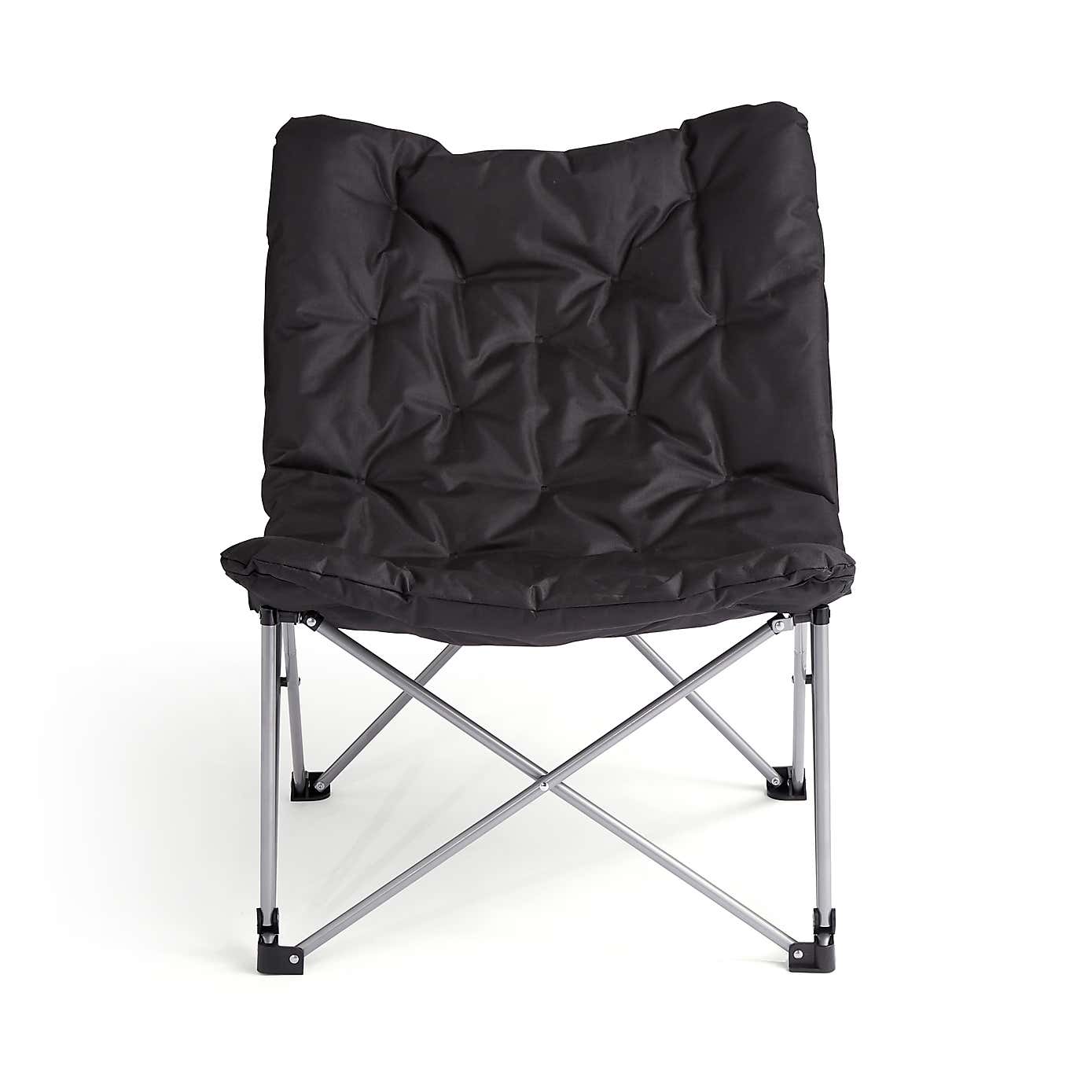 Padded Butterfly Chair, Black