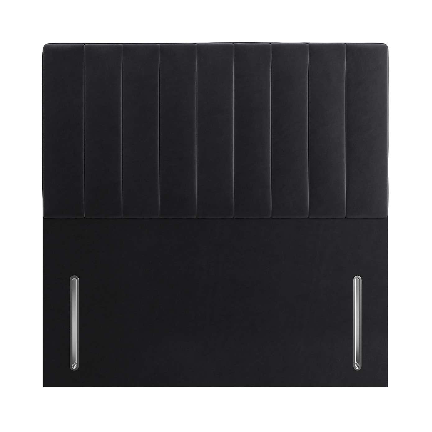 Velvet Vertical Stripe Headboard