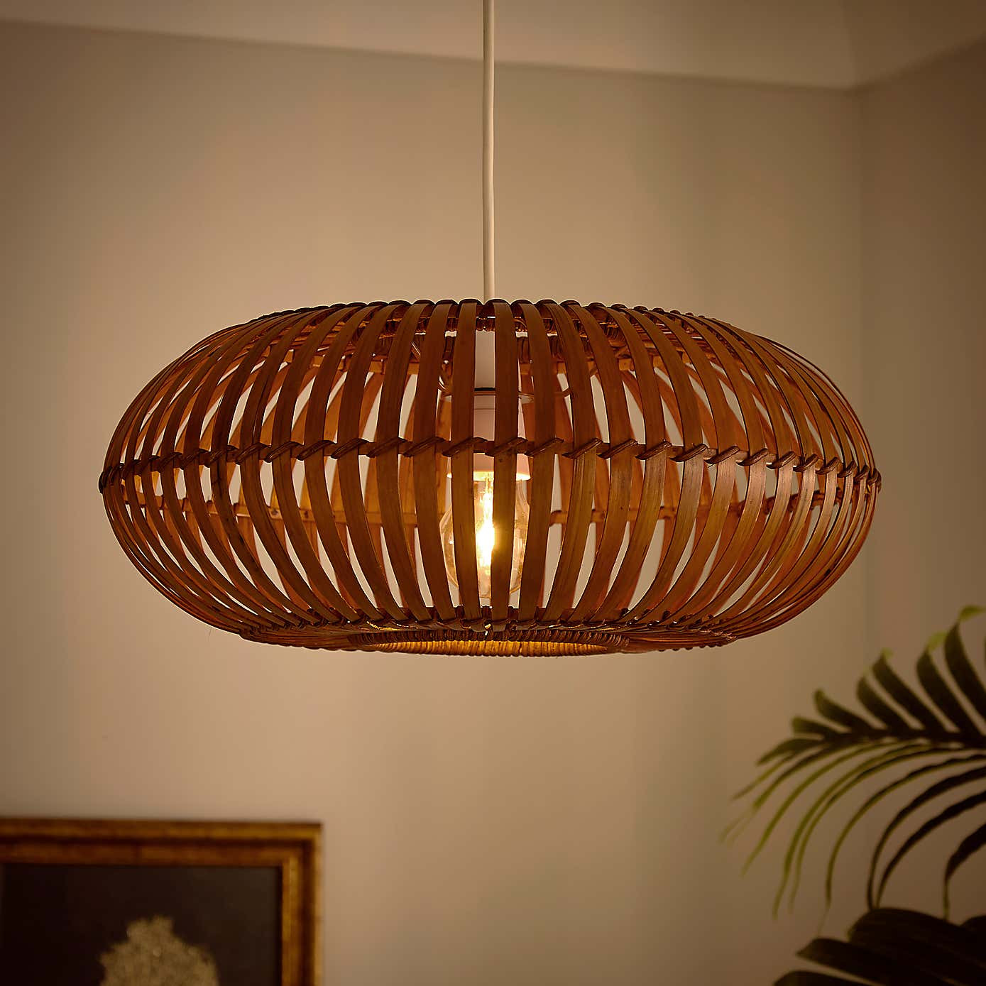 Abrielle Bamboo Easy Fit Pendant Shade