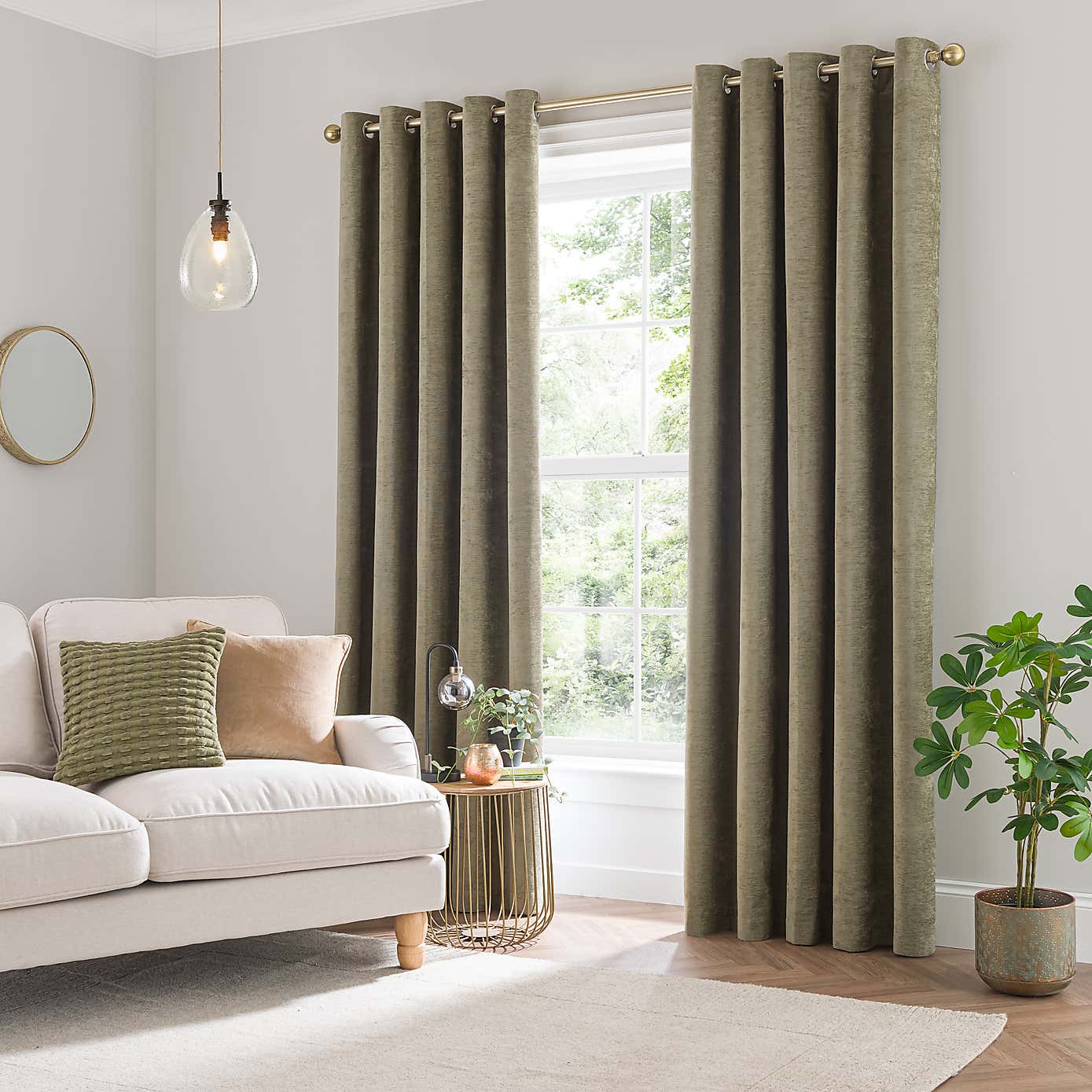 Genoa Chenille Blackout Eyelet Curtains