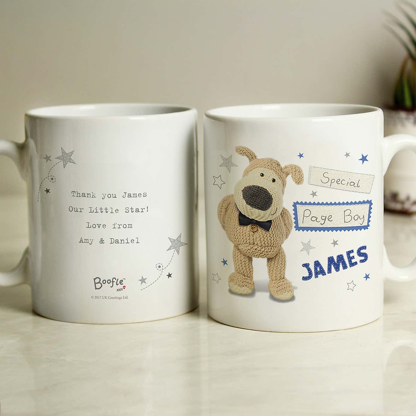 Personalised Boofle Male Wedding Mug