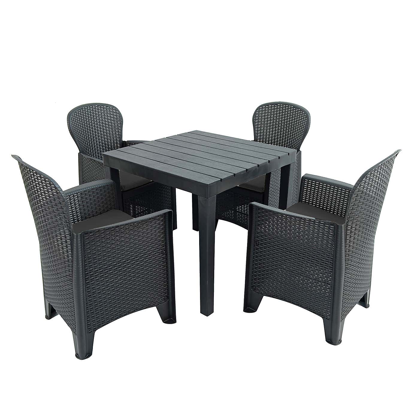 Trabella Roma 4 Seat Bench Dining Set Set