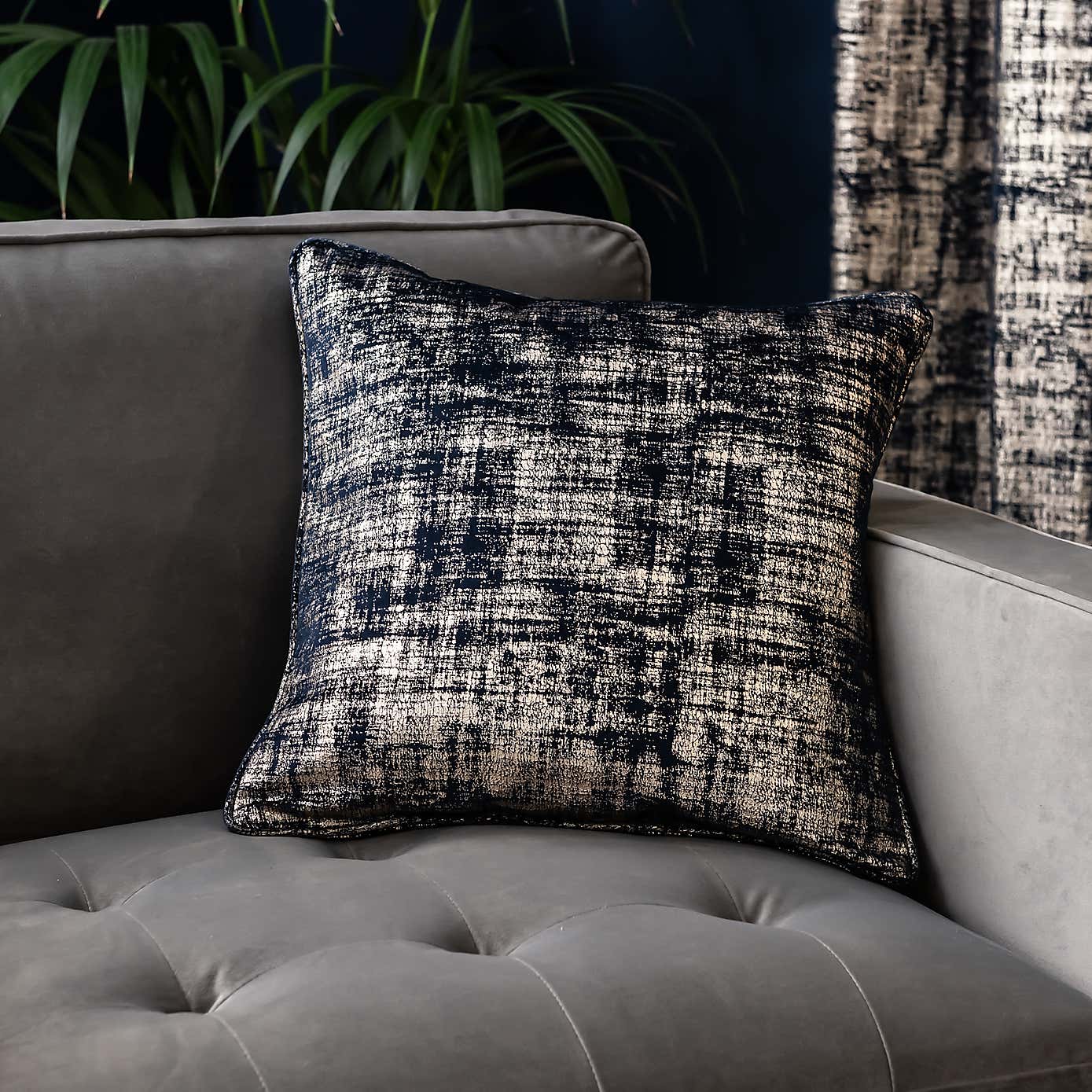 Romano Velour Eyelet Curtains