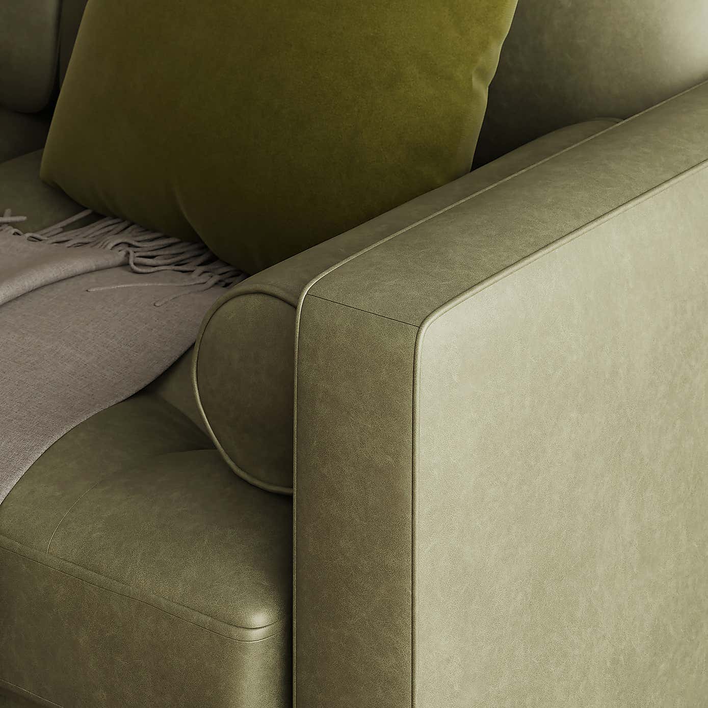 Zoe Faux Leather 3 Seater Double Sofa Bed