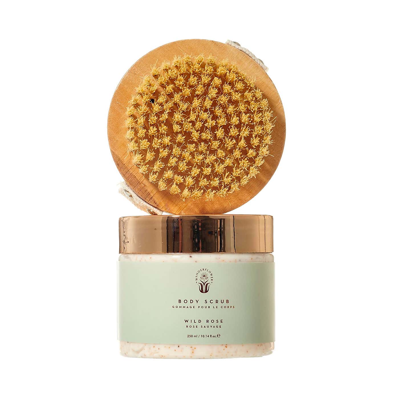 Set of Two Upper Canada Wanderflower Body Brush Body Scrubs