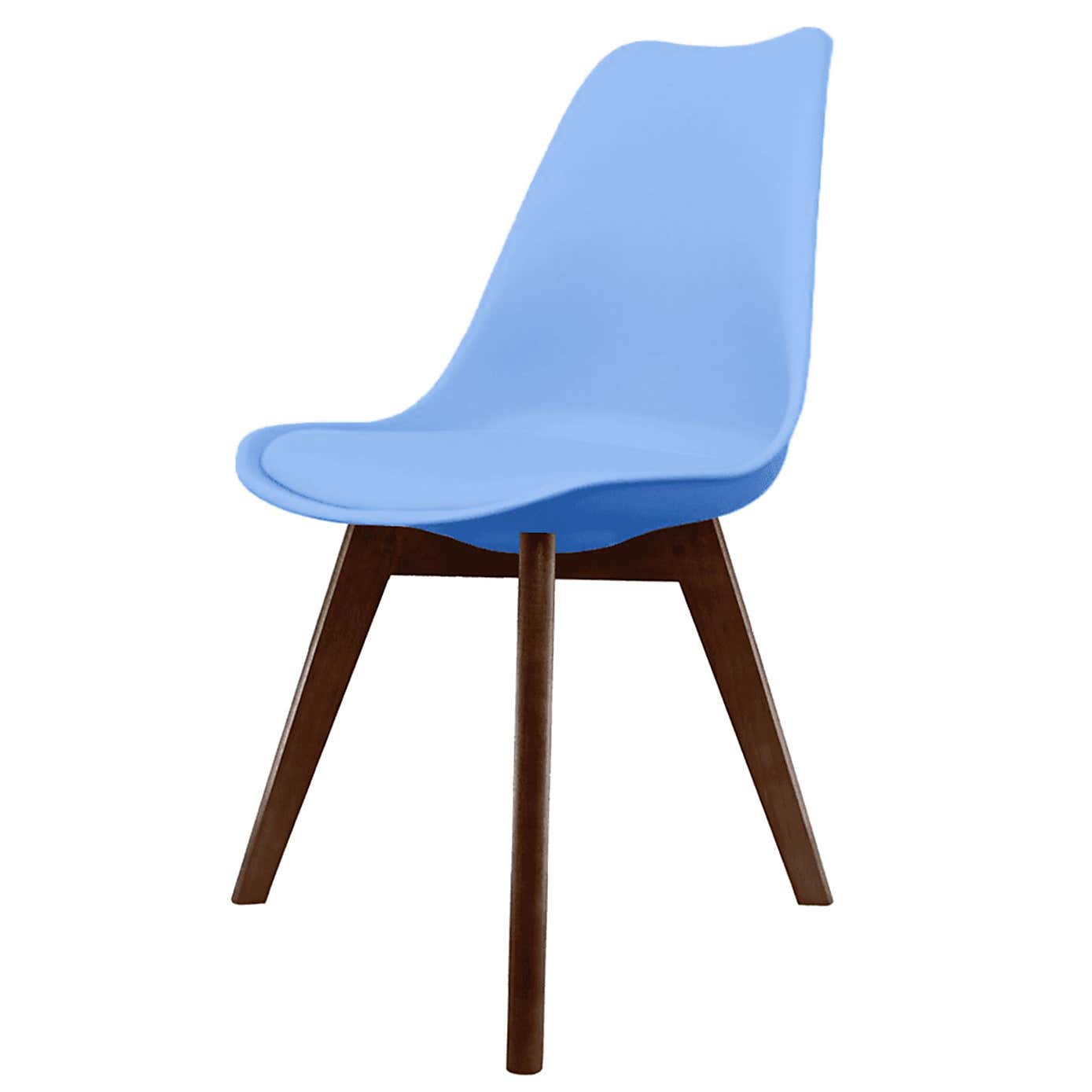 Fusion Living Soho Plastic Dining Chair with Squared Legs