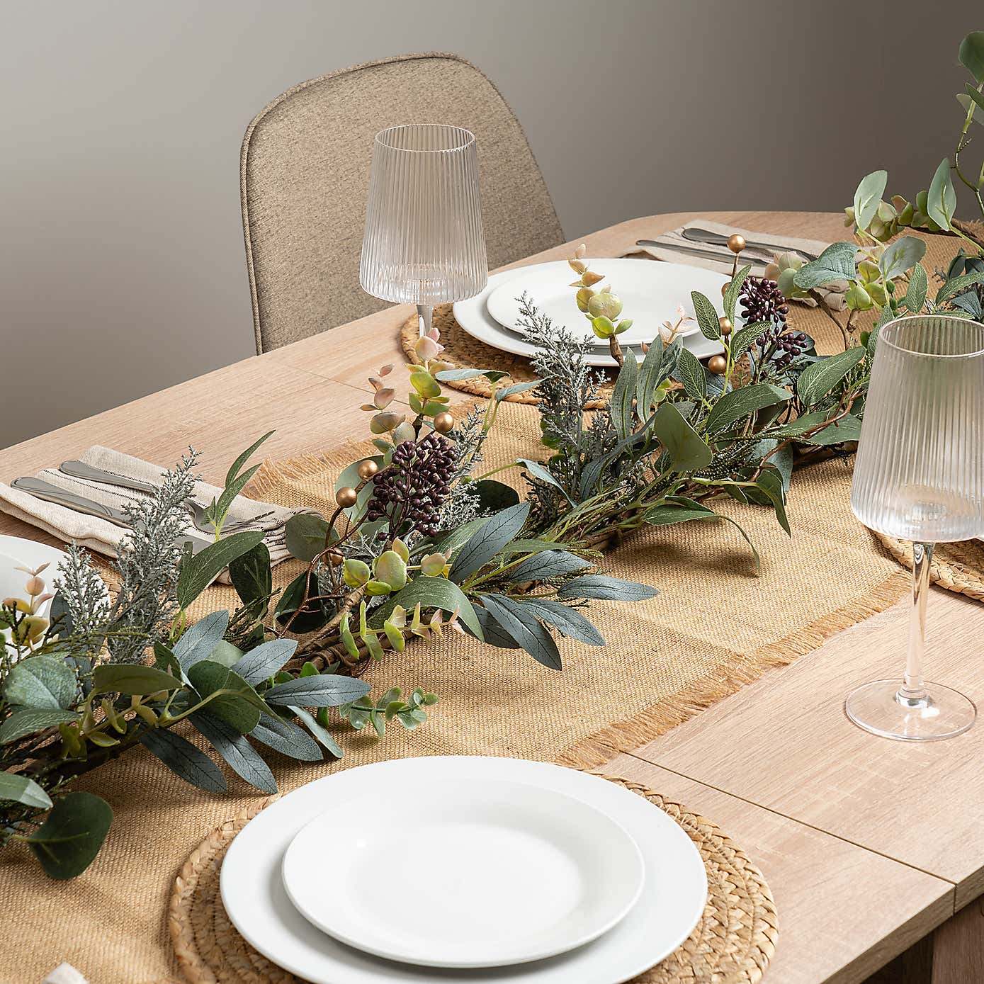 180cm Artificial Eucalyptus Rustic Garland