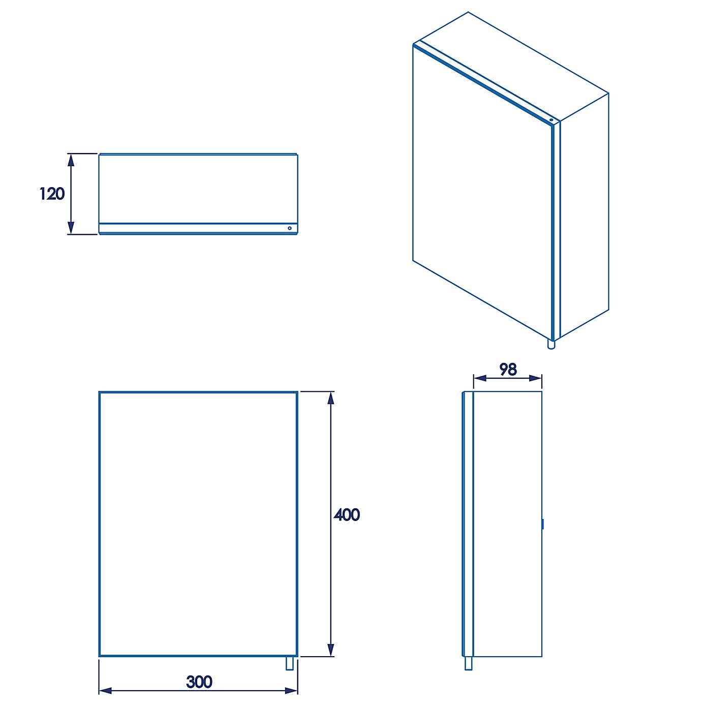 Avon Mirrored Cabinet