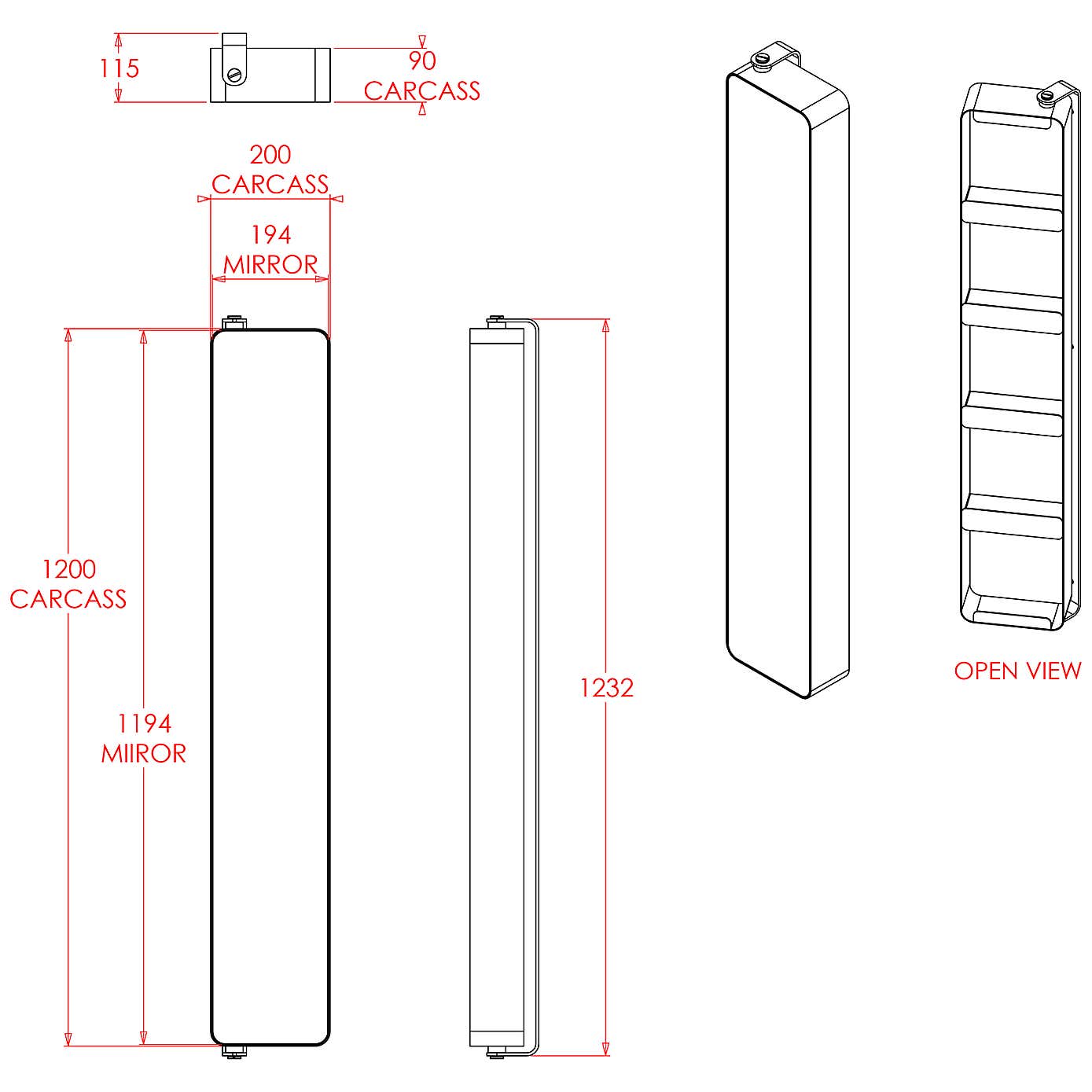 Croydex Arun Large Bathroom Wall Cabinet