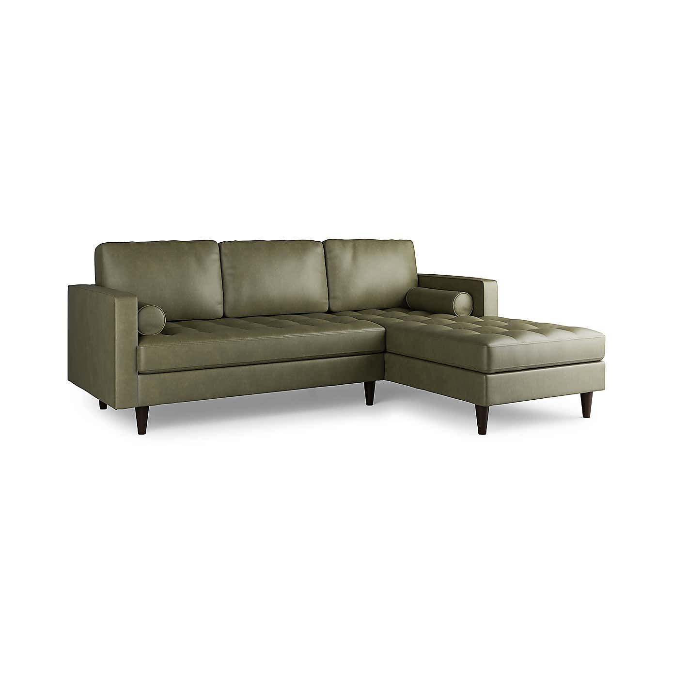Zoe Faux Leather Left Hand Corner Sofa