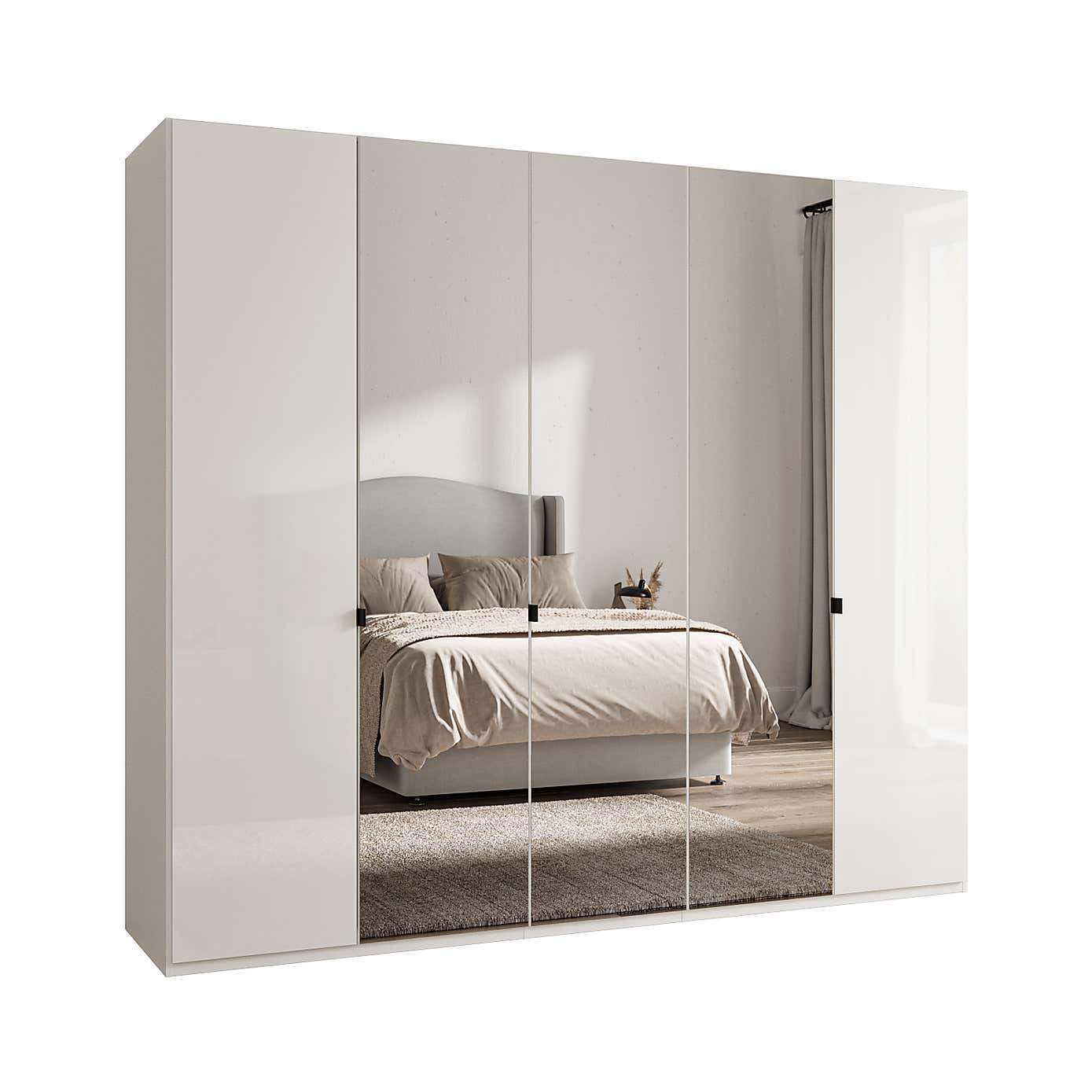 Wiemann Kahla 5 Door Mirrored Wardrobe