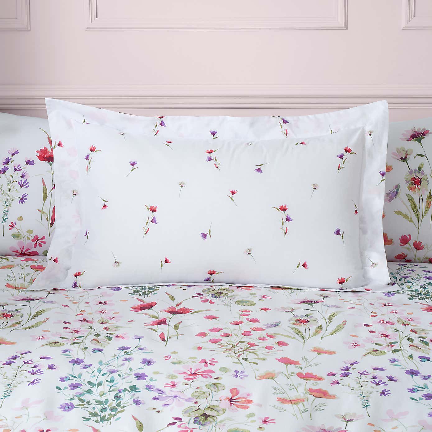 Watercolour Floral Duvet Cover & Pillowcase Set
