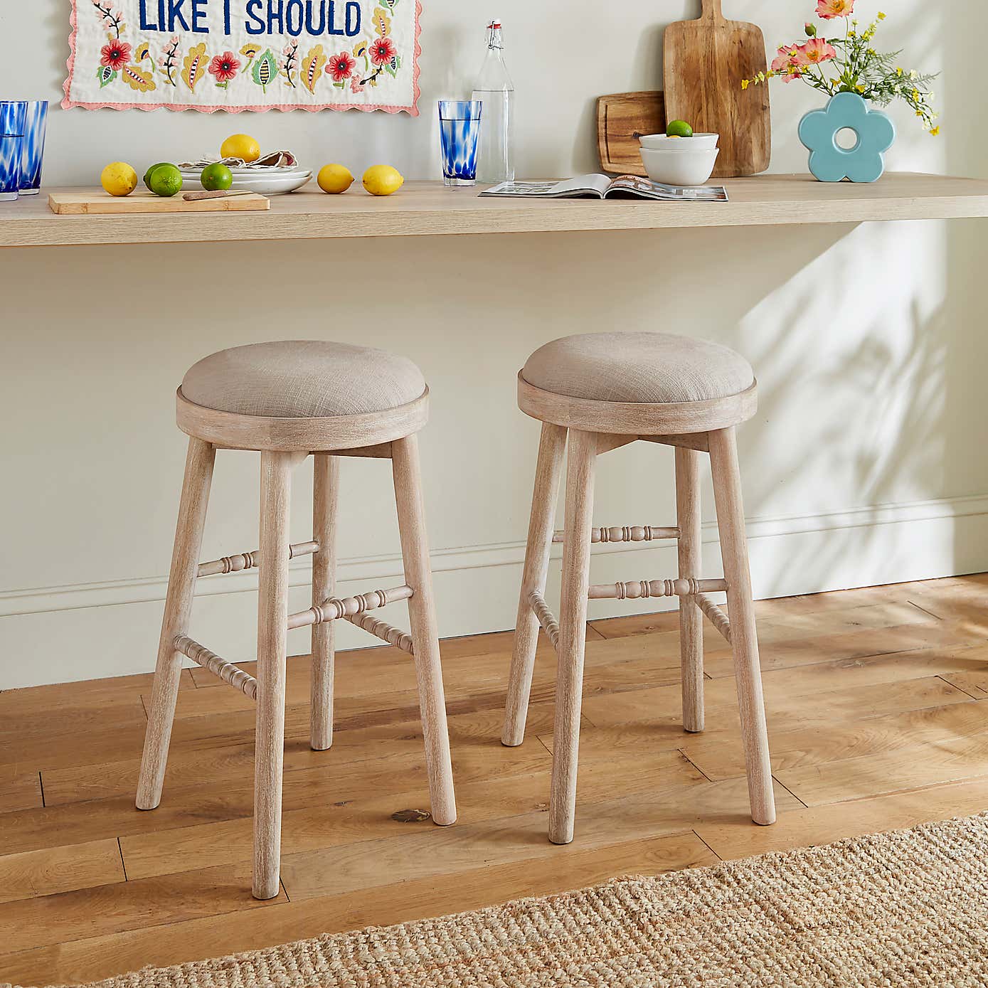 Adora Bar Stool, Mango Wood