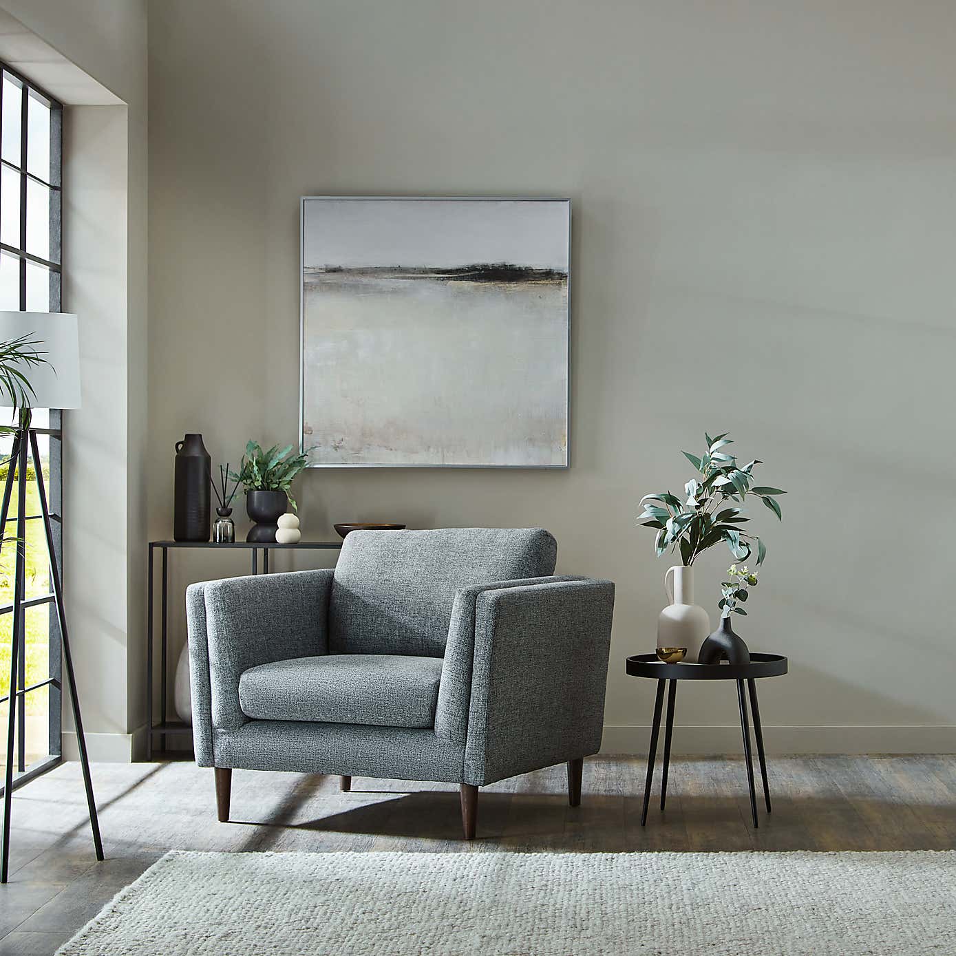 Anton Tonal Weave Snuggle Chair