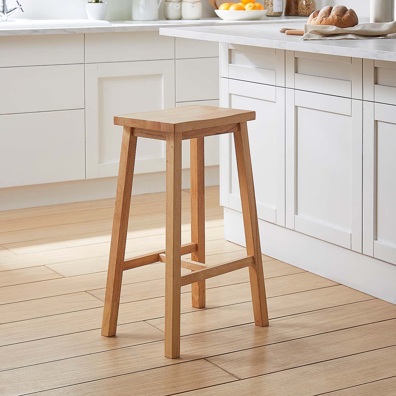Briston Counter Height Bar Stool, Light Wood