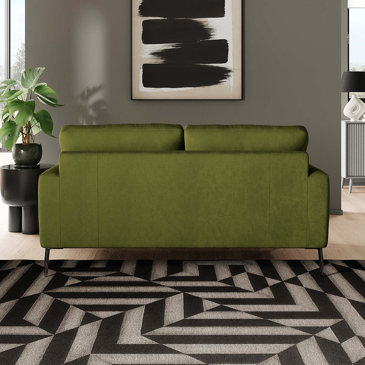 Lawson Matte Plush Velvet 2 Seater Sofa