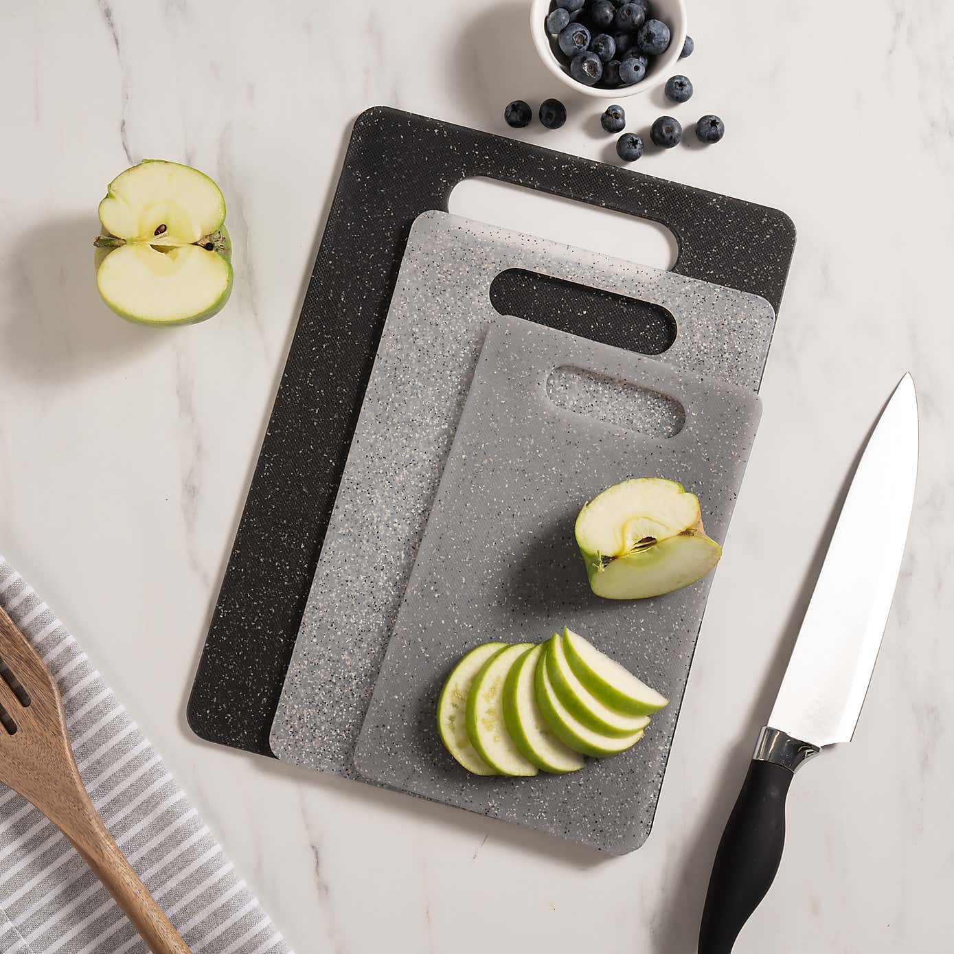 Recycled speckle chopping board set of 3