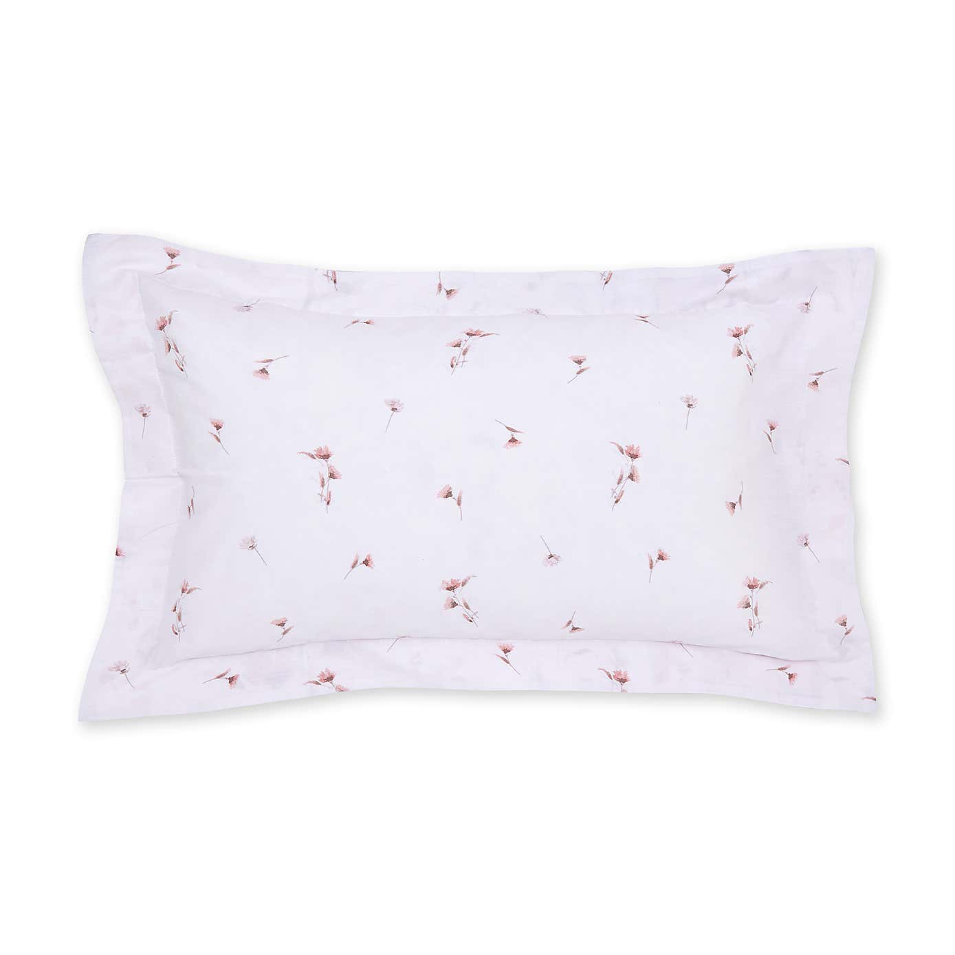 Watercoloured Floral Oxford Pillowcase