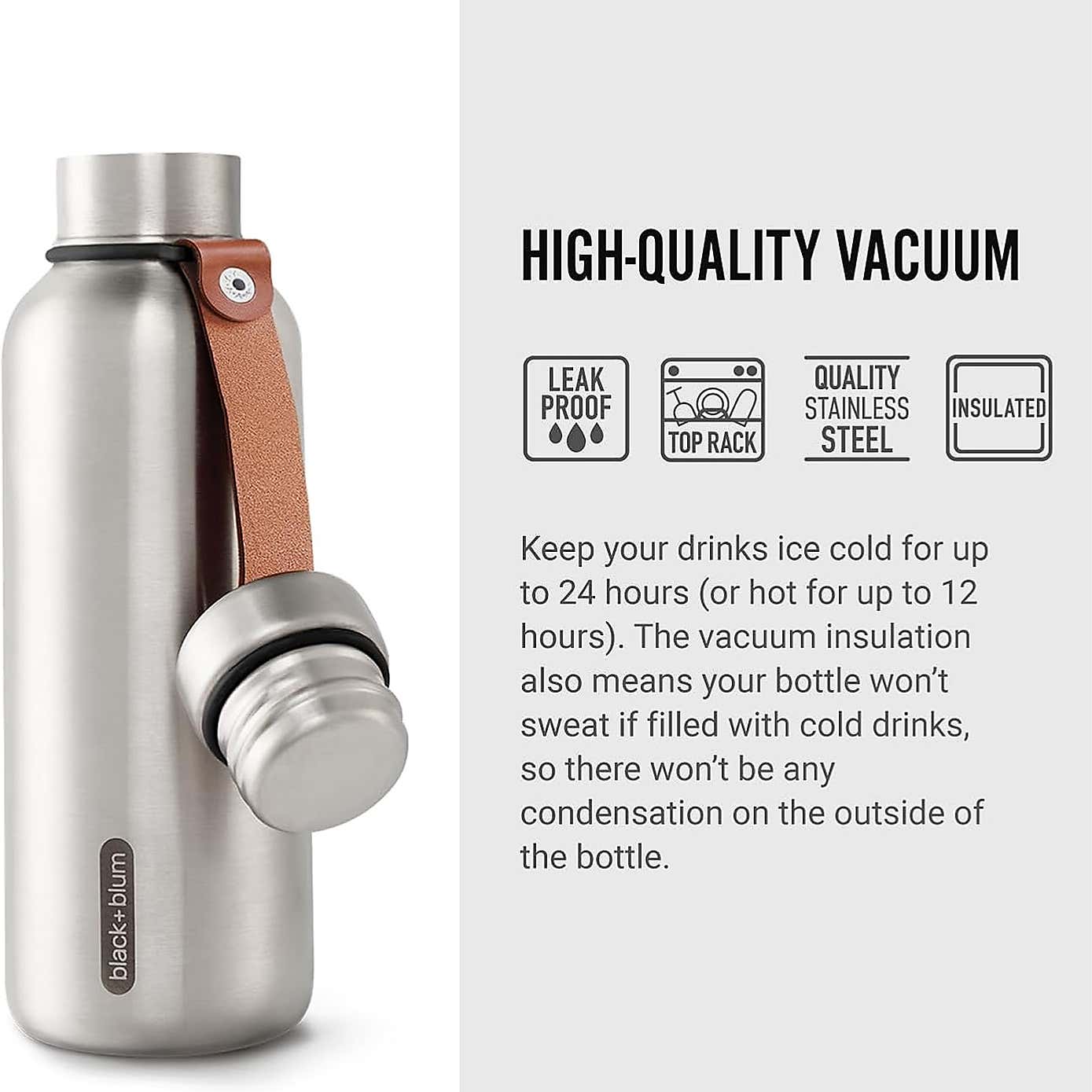Black and Blum Insulated Water Bottle