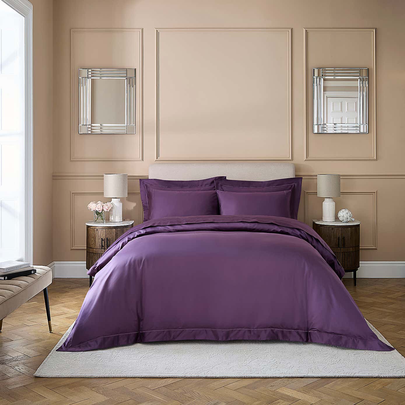 Dorma Cotton Sateen 800 Thread Count Oxford Pillowcase