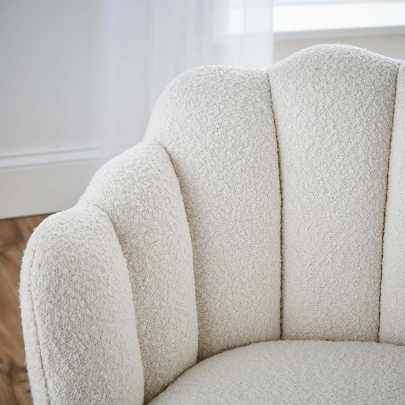 Vivian Dining Chair, Boucle Ivory