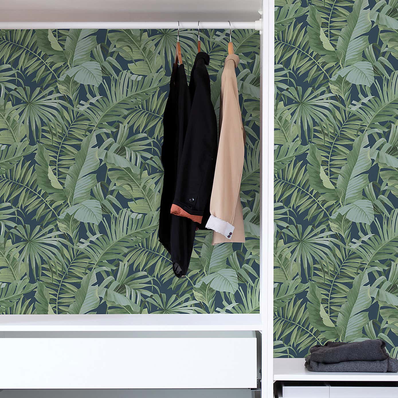 Nu Wall Self Adhesive Maui Navy Wallpaper