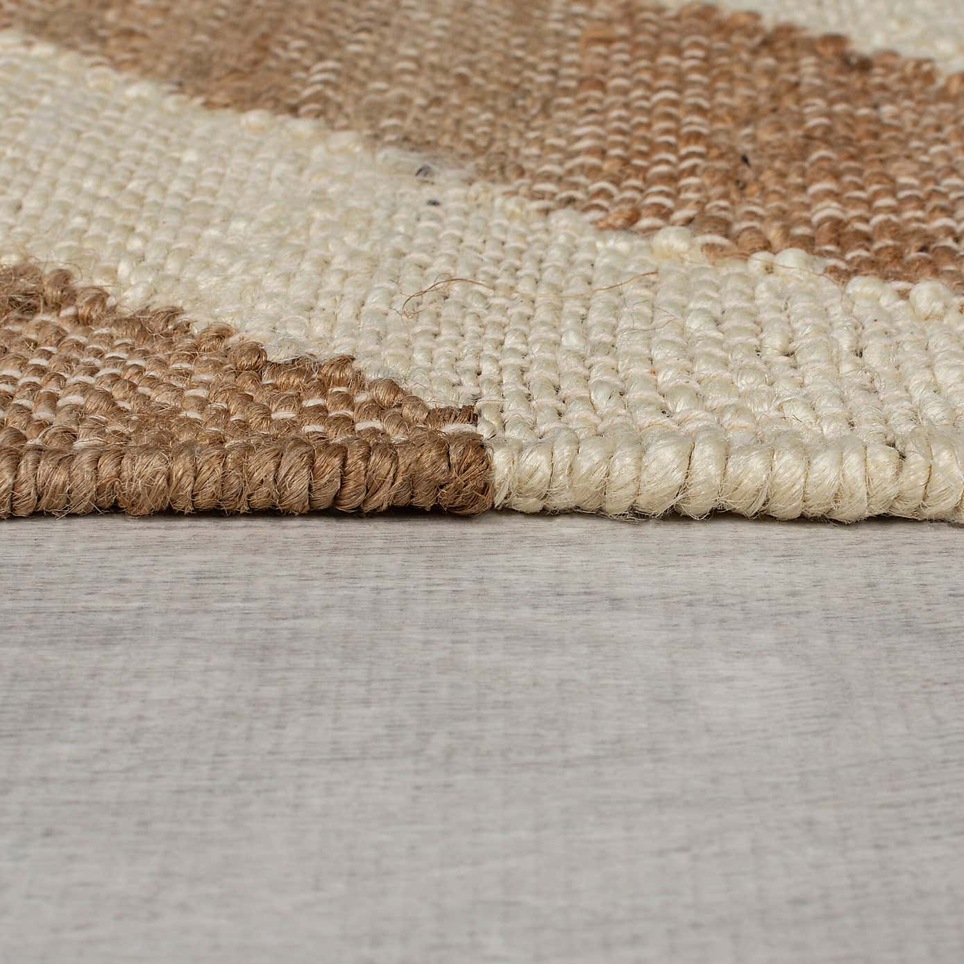 Zebra Patterned Jute Rug