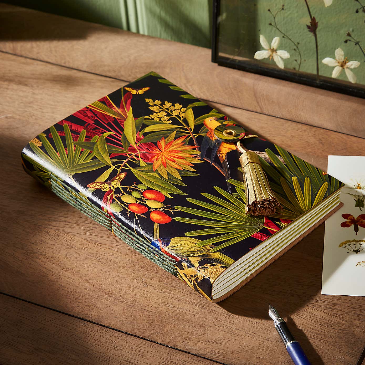 Recycled Leather Jungle Notebook