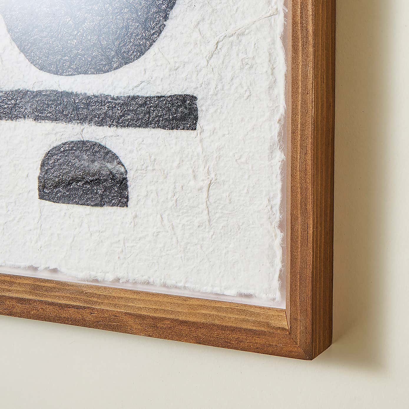 Set of 3 Abstract Motif Framed Canvases