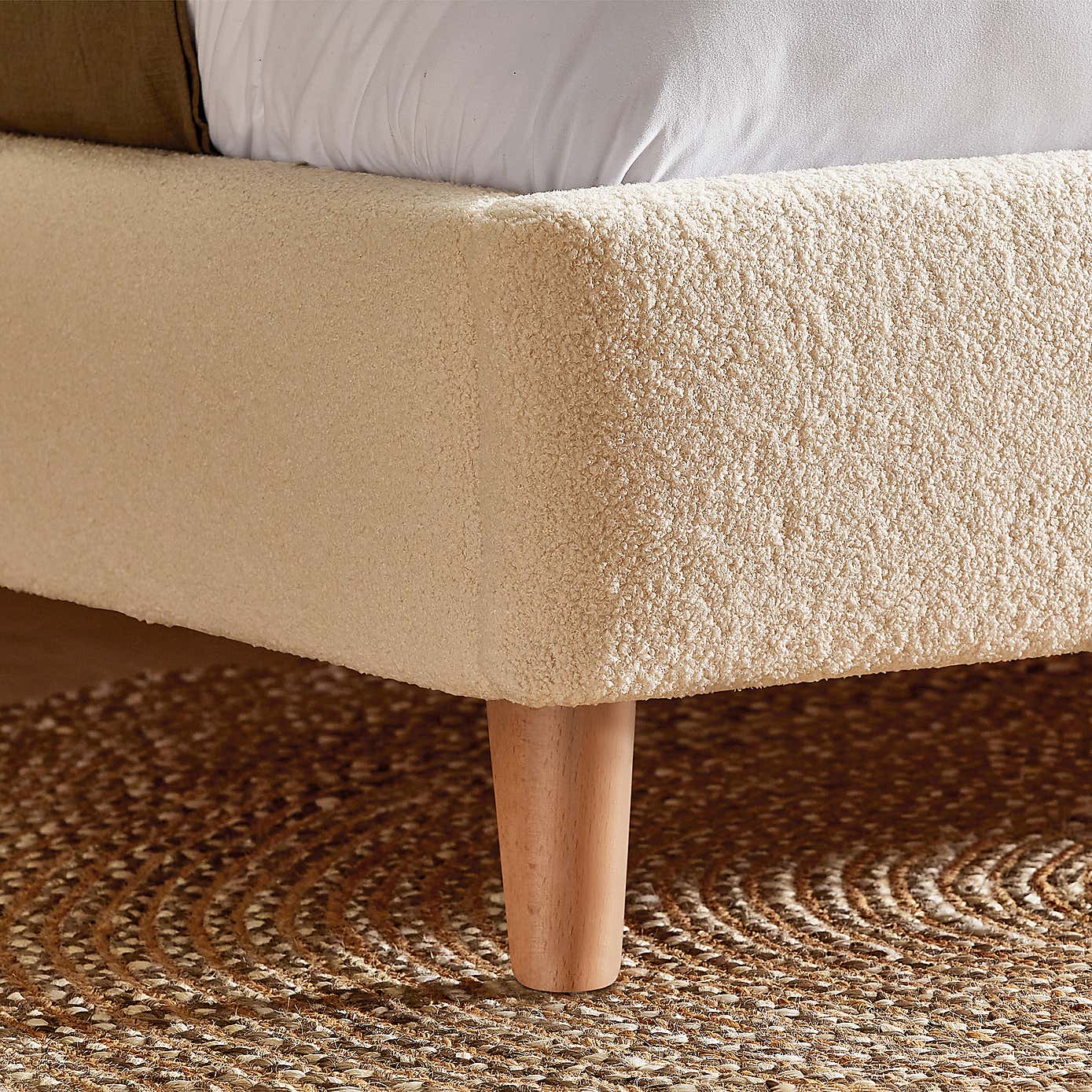 Silentnight Evana Bed Frame, Boucle