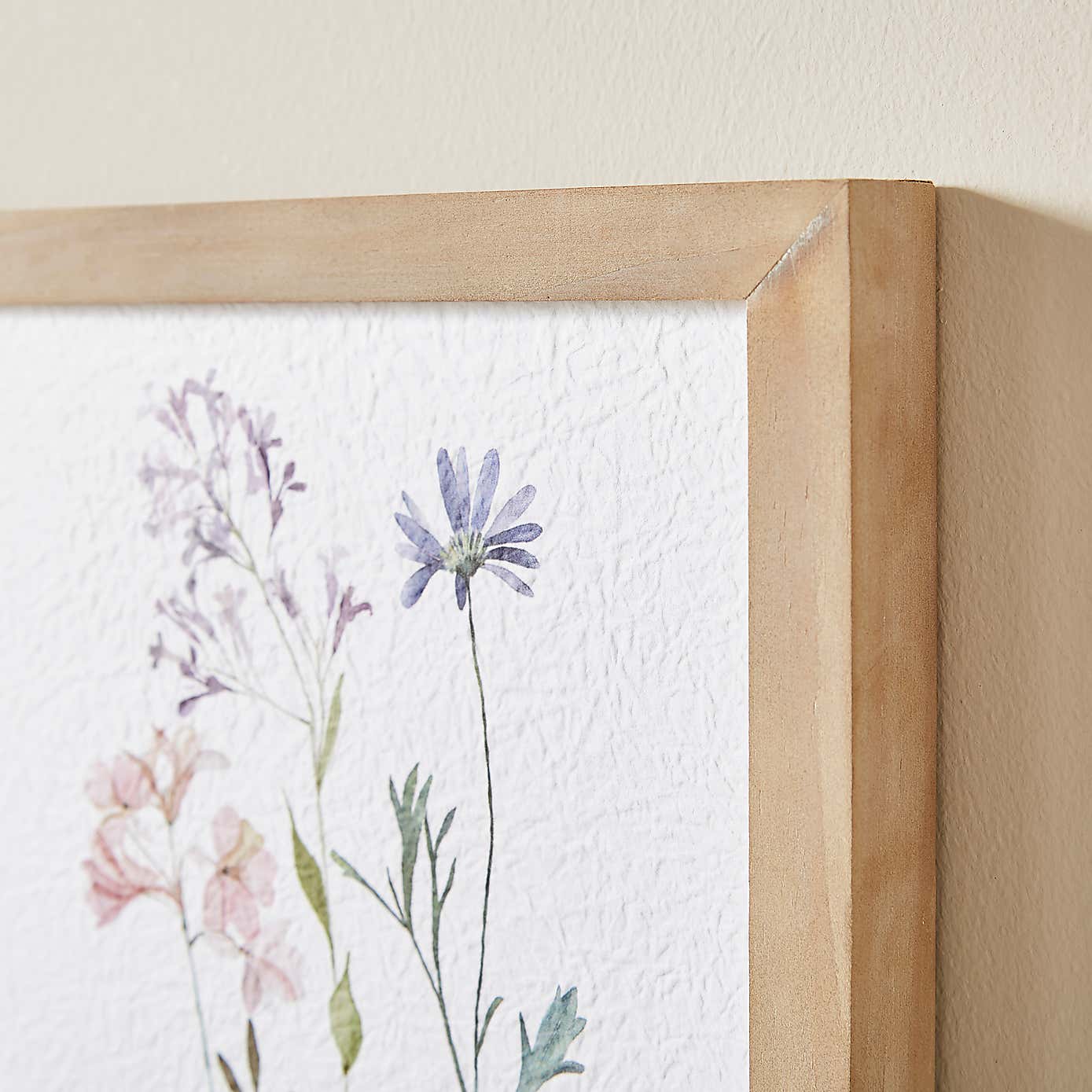 Tiled Flowers Framed Print