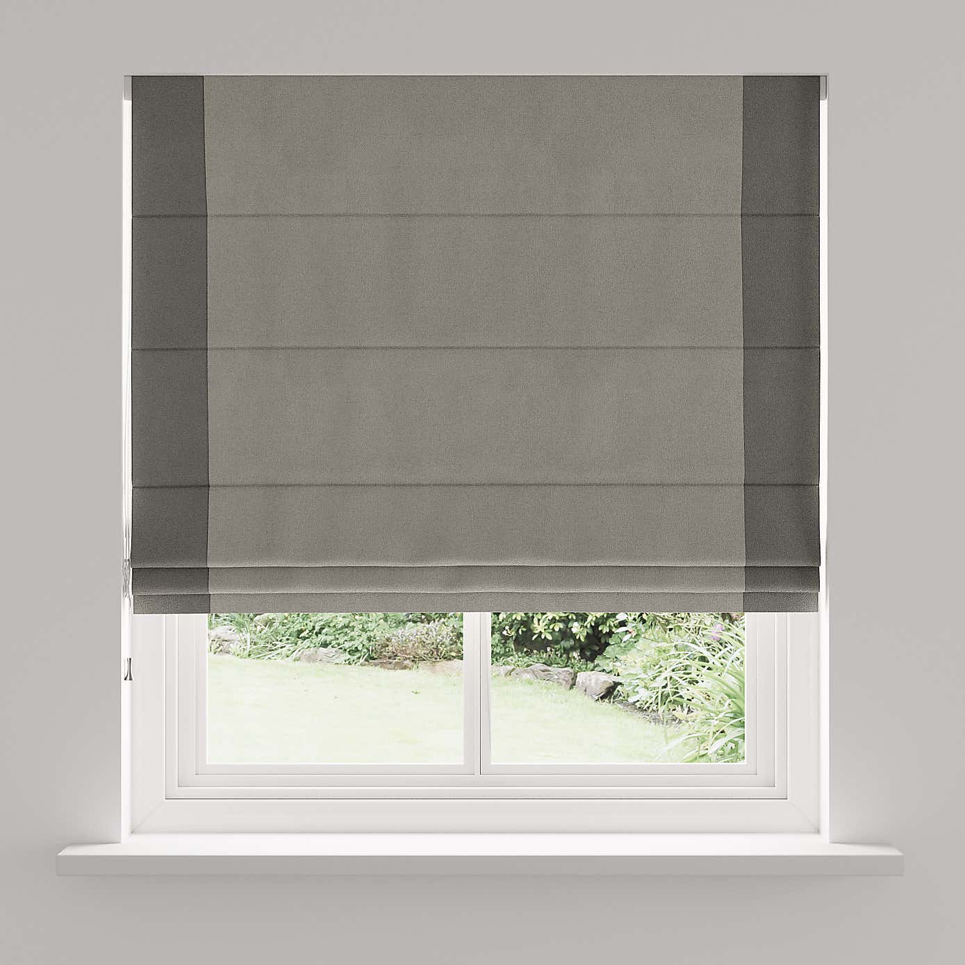 Luna Bordered Blackout Roman Blind