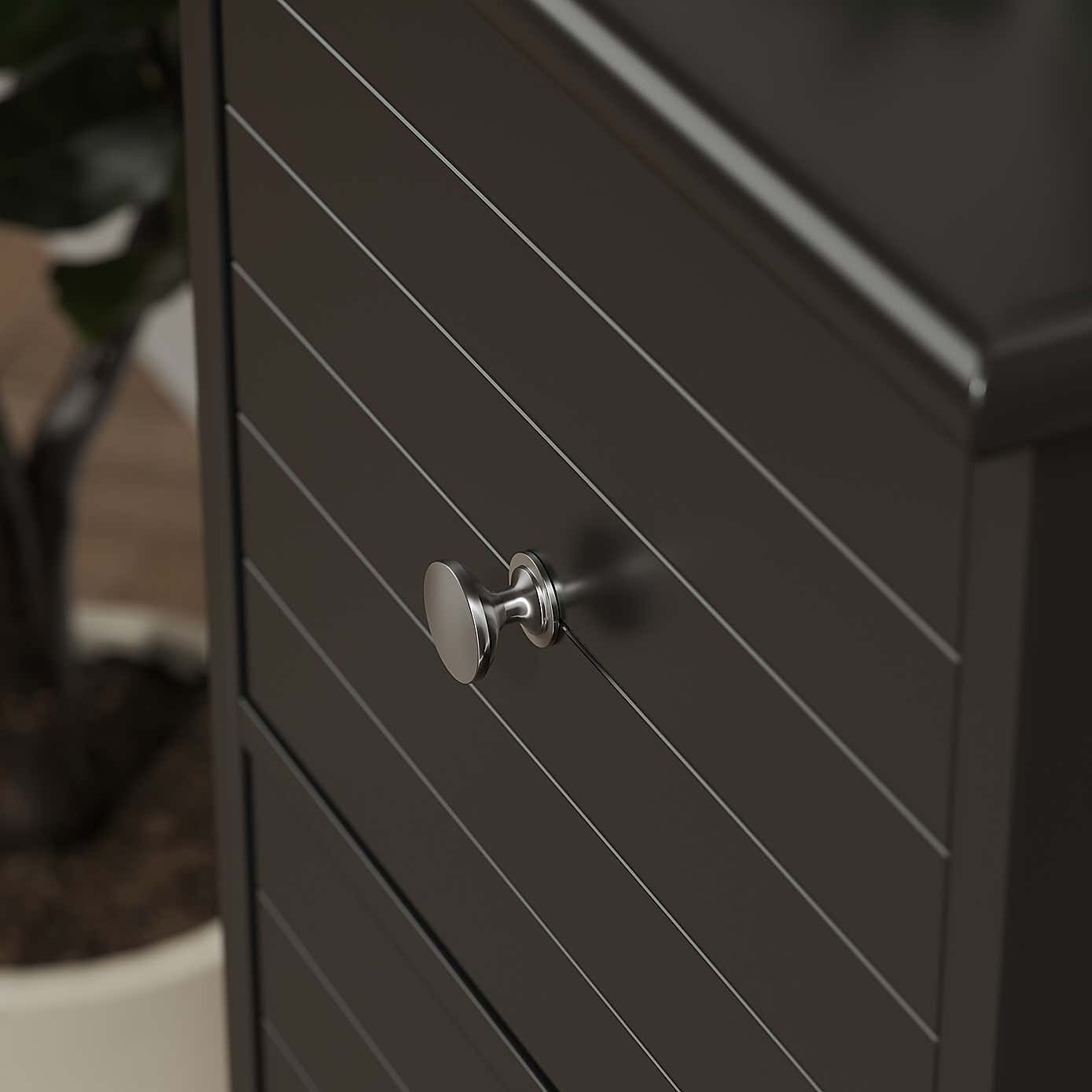 Nautical Black 3 Drawer Unit