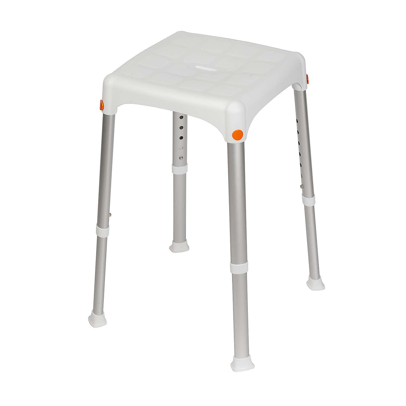 White Inclusive Shower Stool