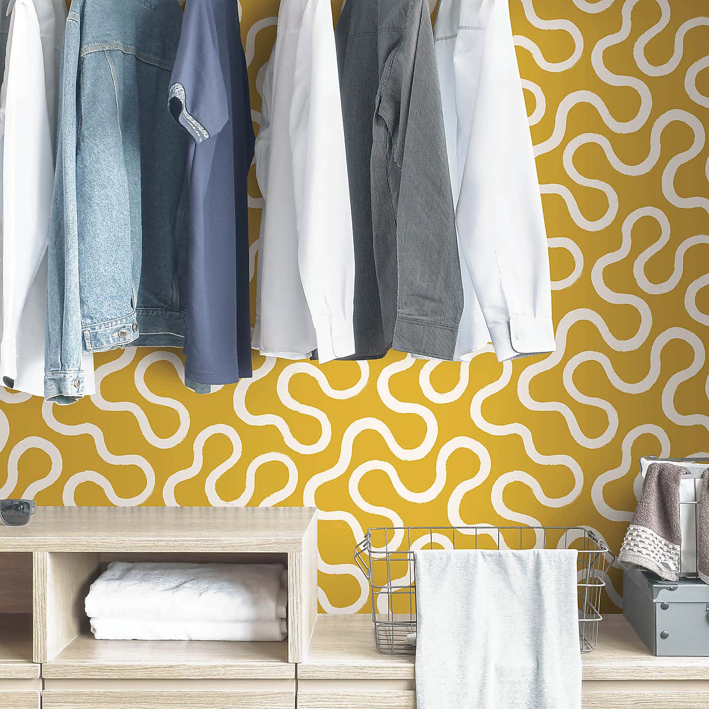 Elements Wigley Self Adhesive Wallpaper