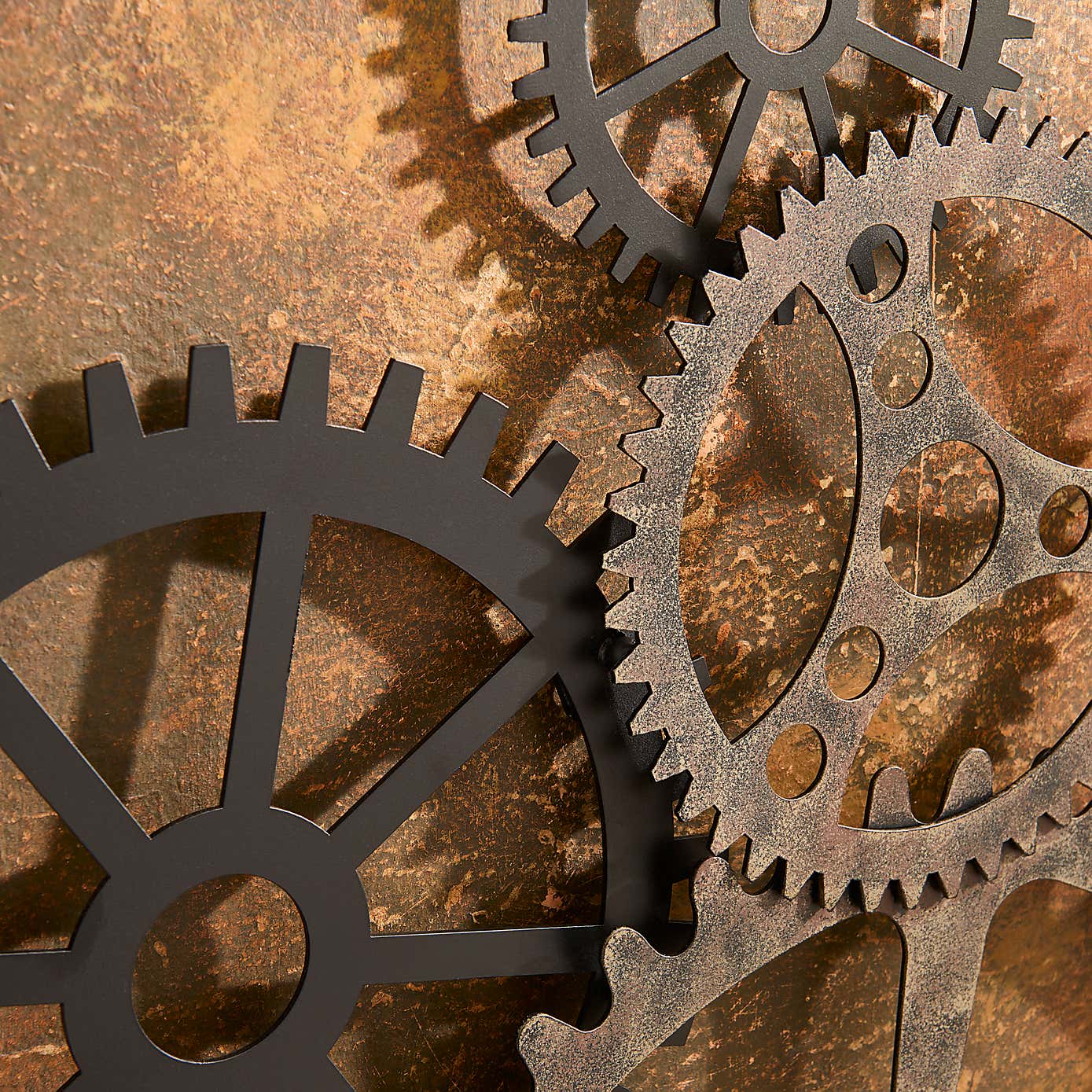 Indoor Outdoor Listera Cogs Wall Art 100cm