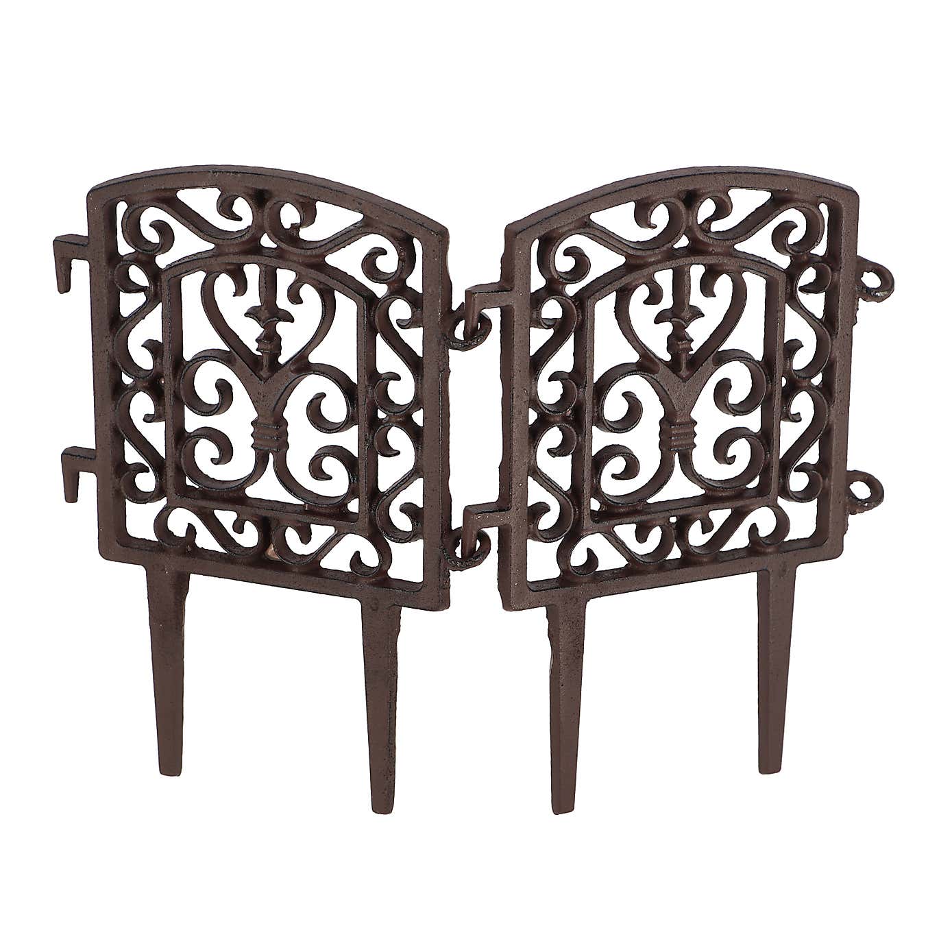 Fallen Fruits Cast Iron Connectable Lawn Edging