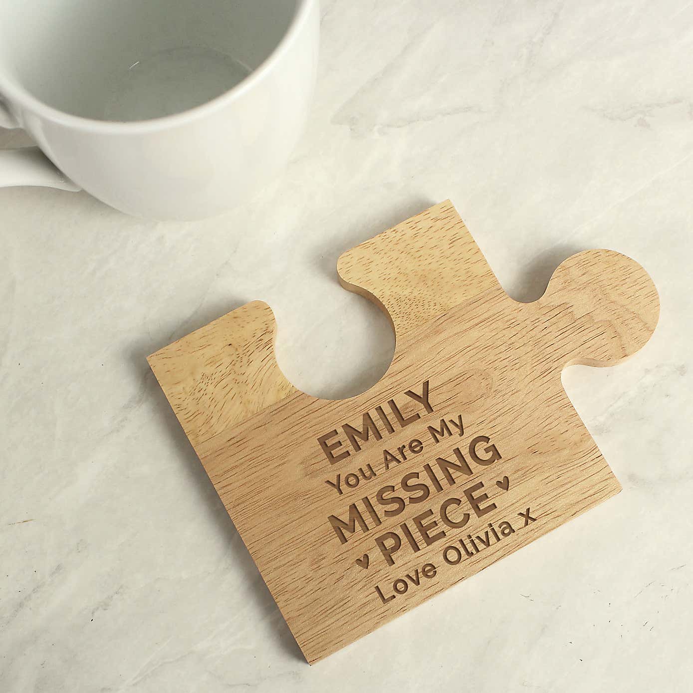 Personalised My Missing Piece Jigsaw Piece Ornament