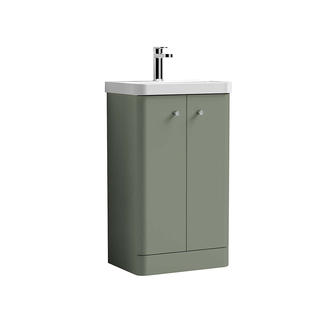 Core Floor Standing 2 Door Vanity Unit with Basin