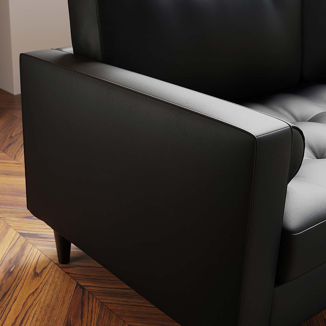 Zoe Faux Leather 2 Seater Sofa