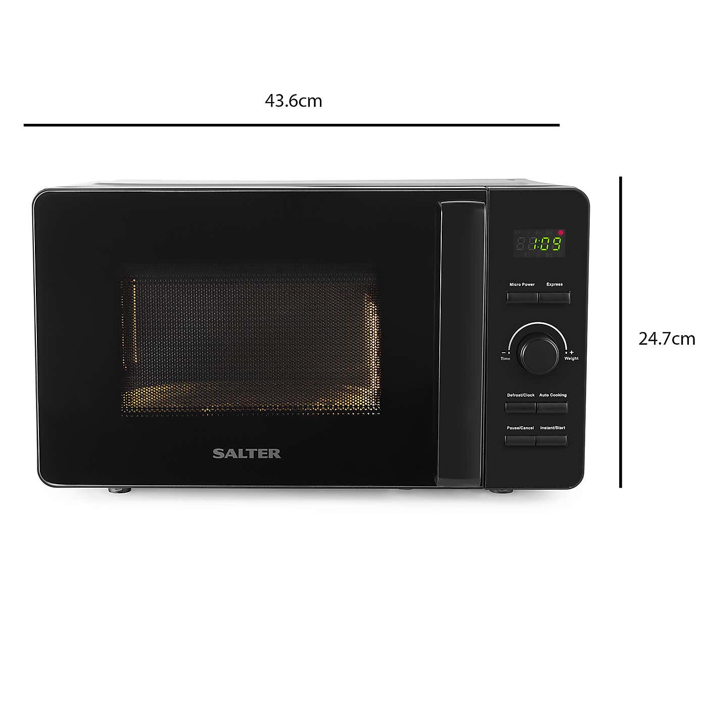 Salter Kuro Black Digital Microwave