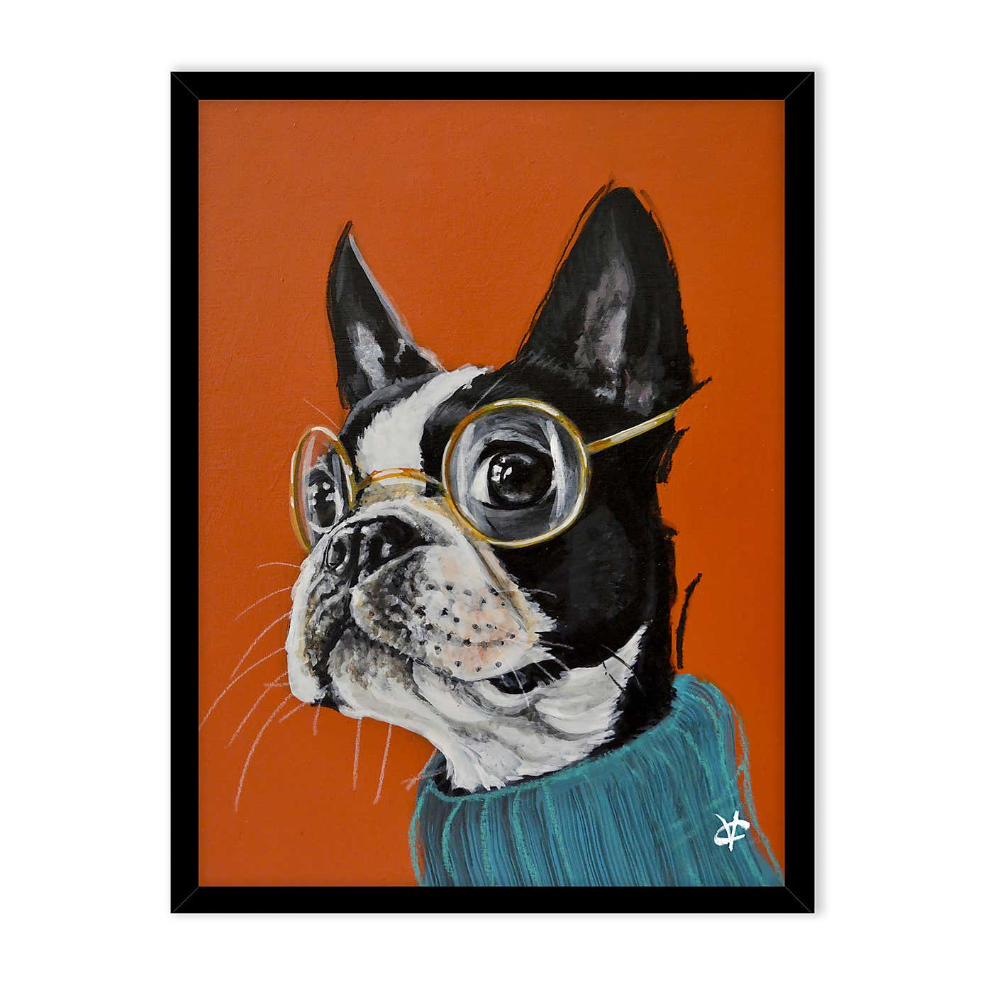 Dexter the Boston Terrier Framed Print