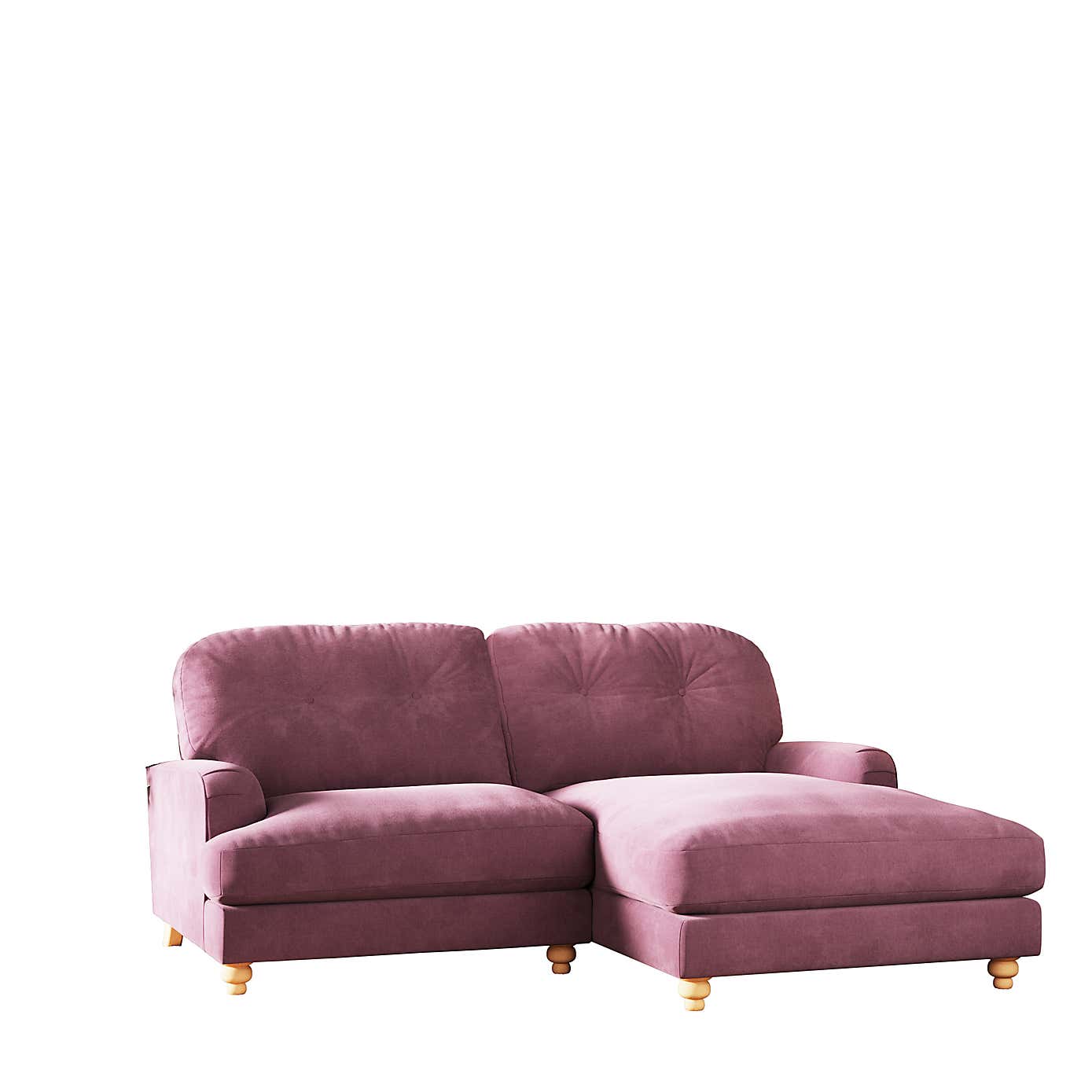 Martha Vintage Chenille Corner Chaise Sofa