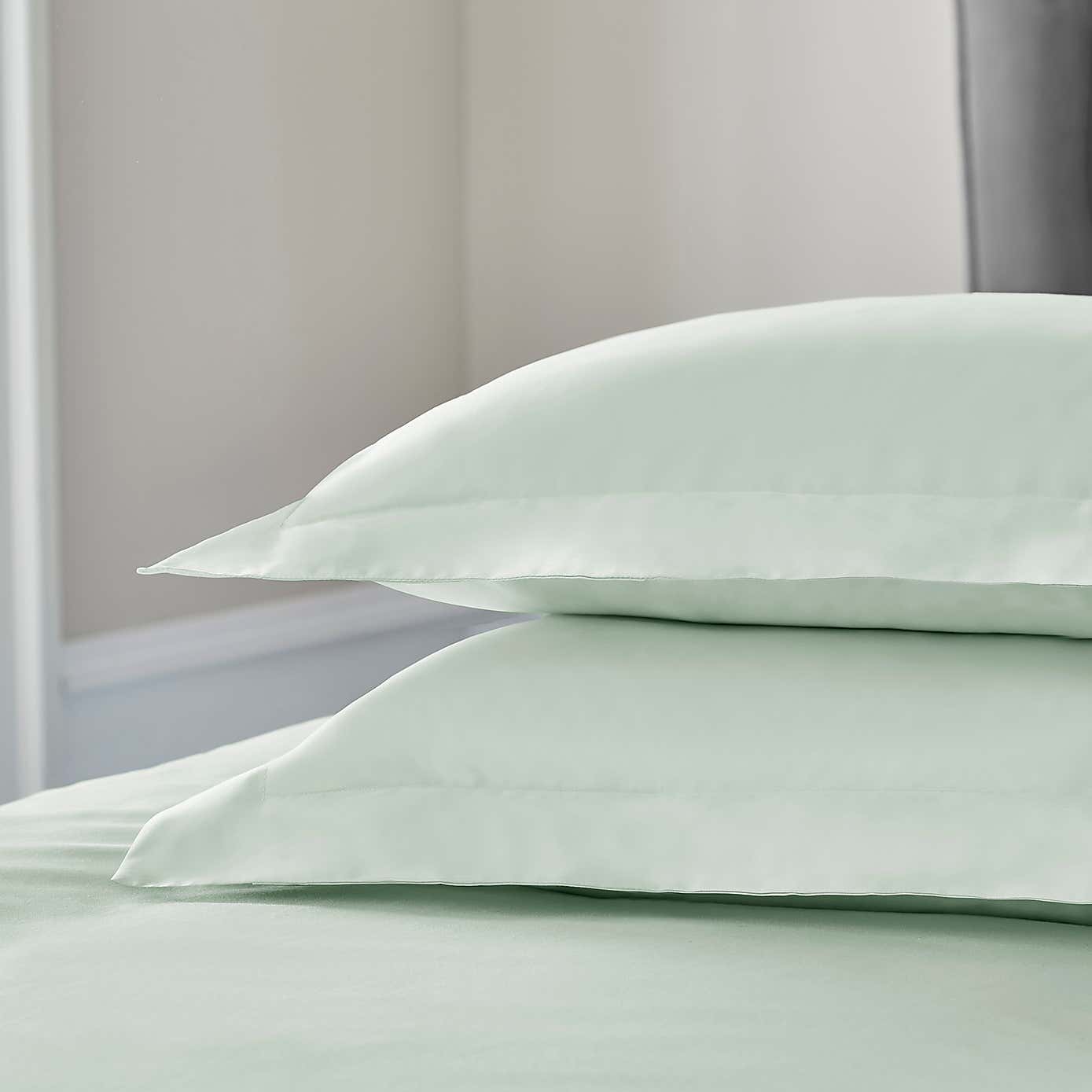 Dorma 300 Thread Count 100% Cotton Sateen Plain Oxford Pillowcase