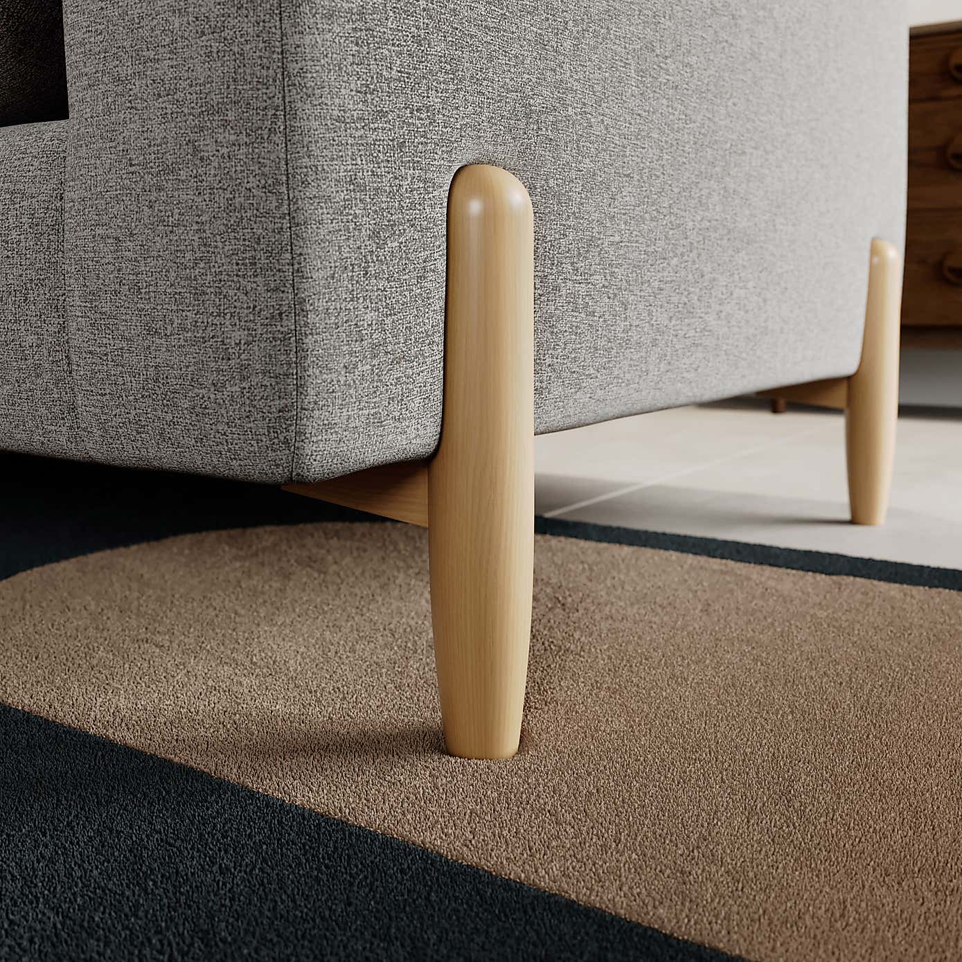 Apollo Soft Texture 3 Seater Sofa