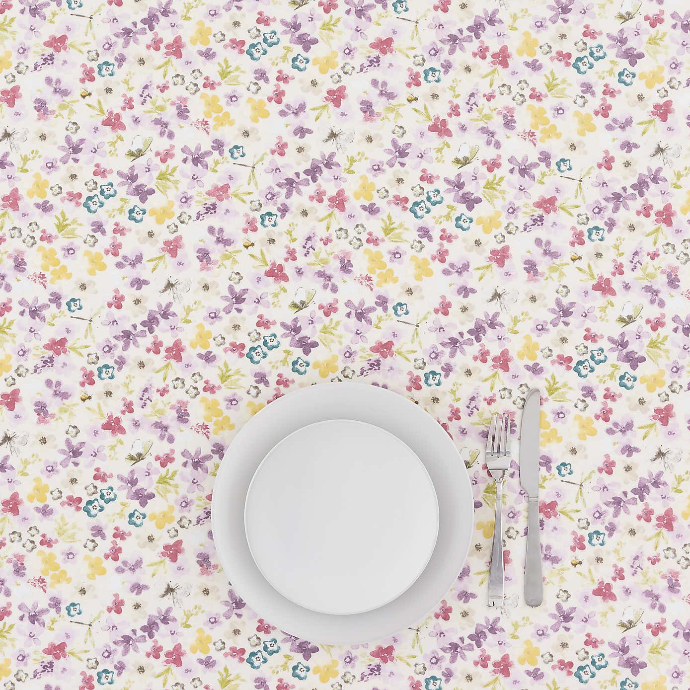 Hidcote Lilac Floral PVC